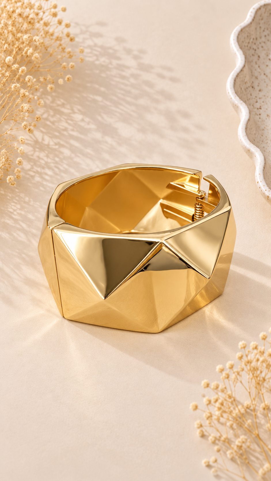 Geo Gold Bracelet