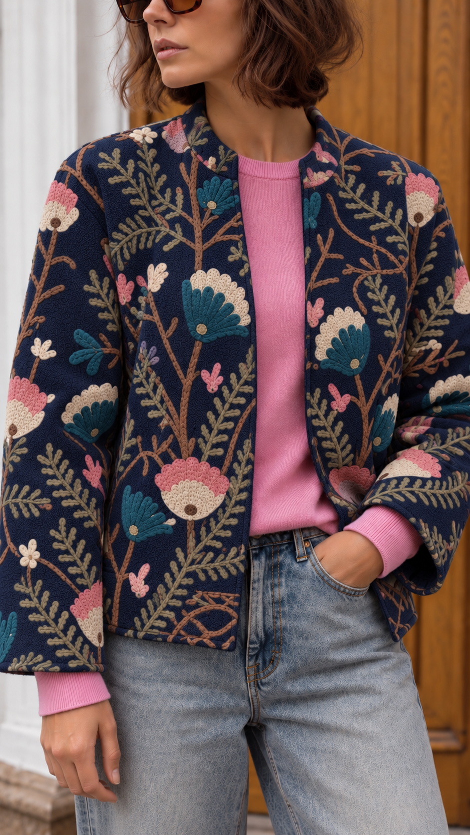 Floral Jacket Blu