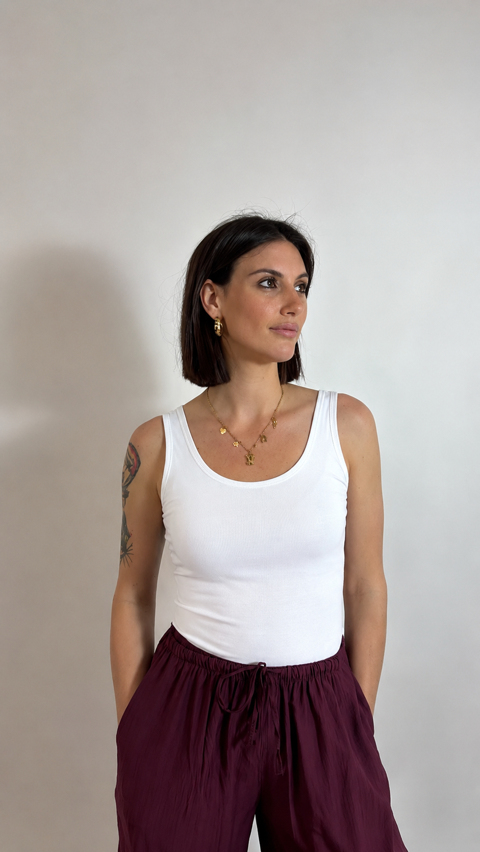 Canotta Basic Bianca