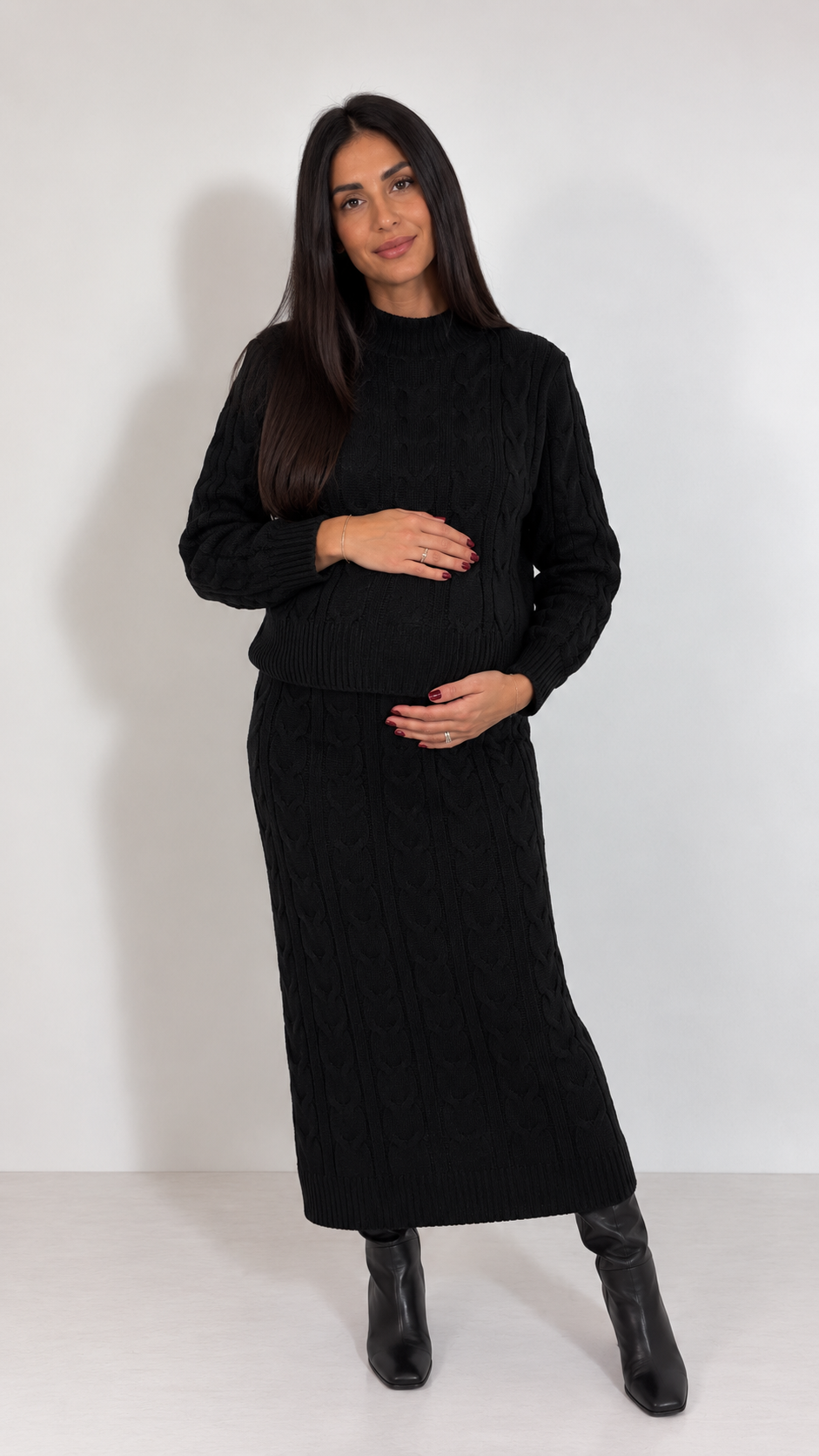 Set Pull e Longuette Treccia Nero