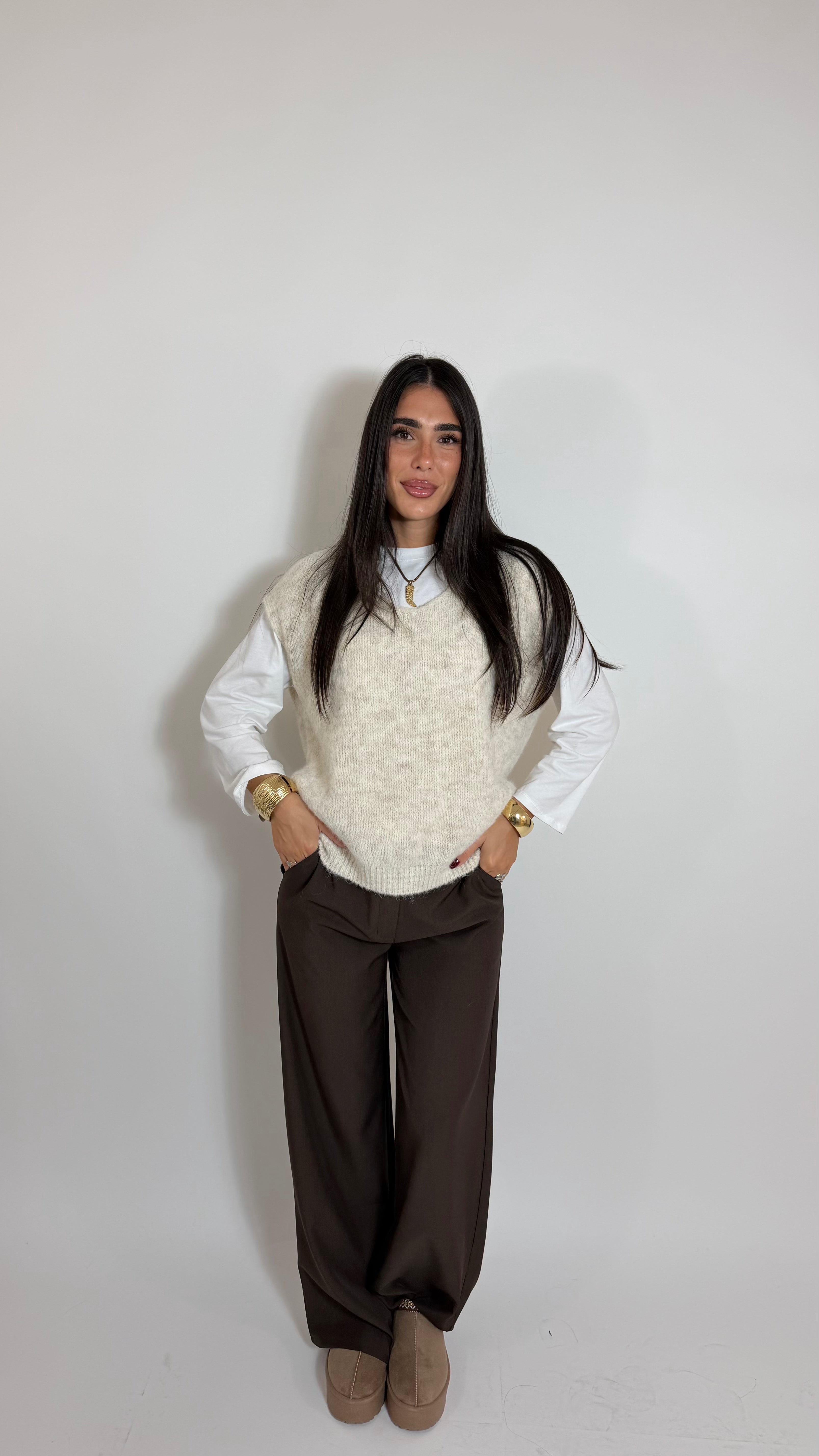 Gilet Soft Burro