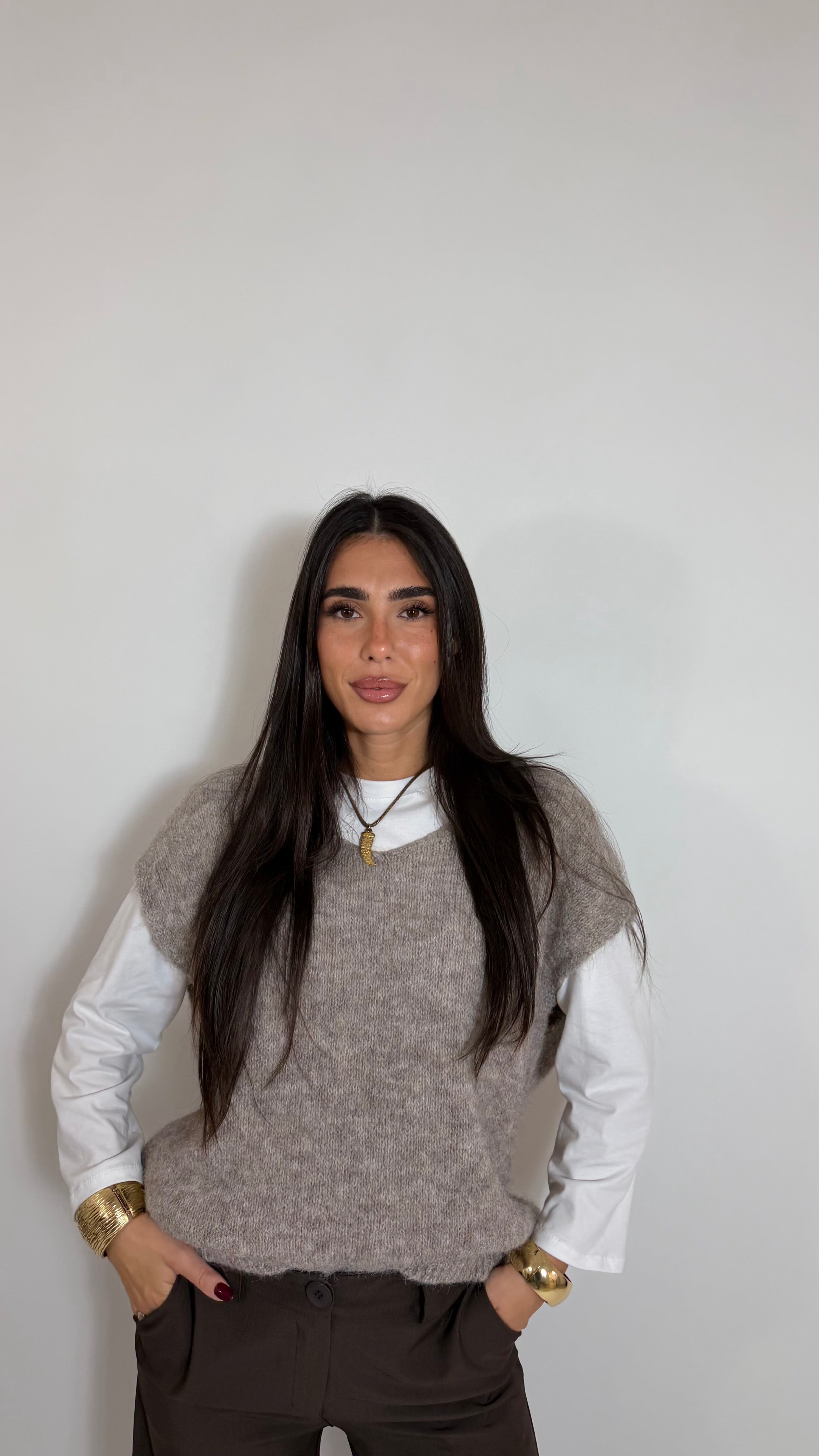 Gilet Soft Tortora