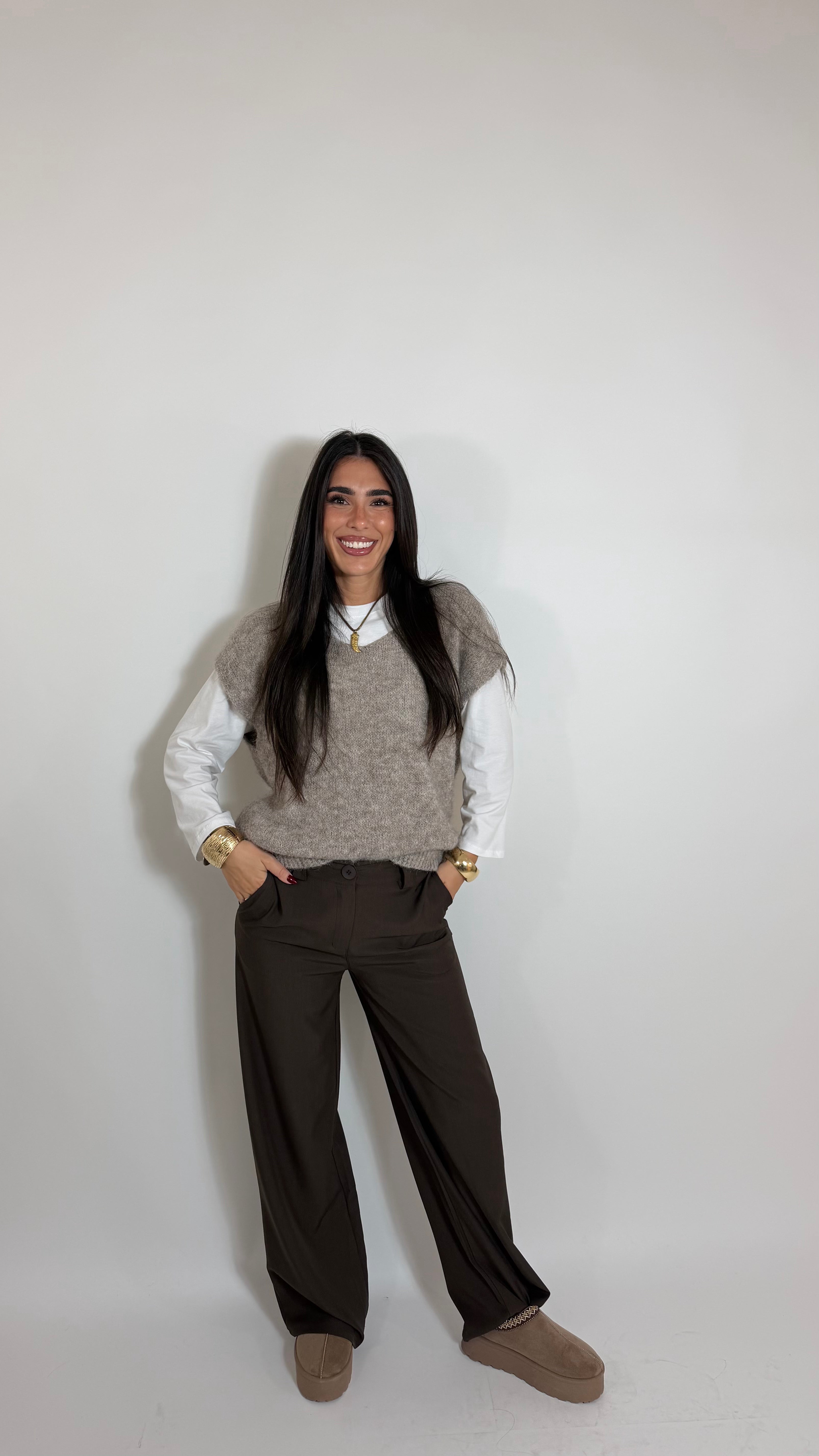 Gilet Soft Tortora