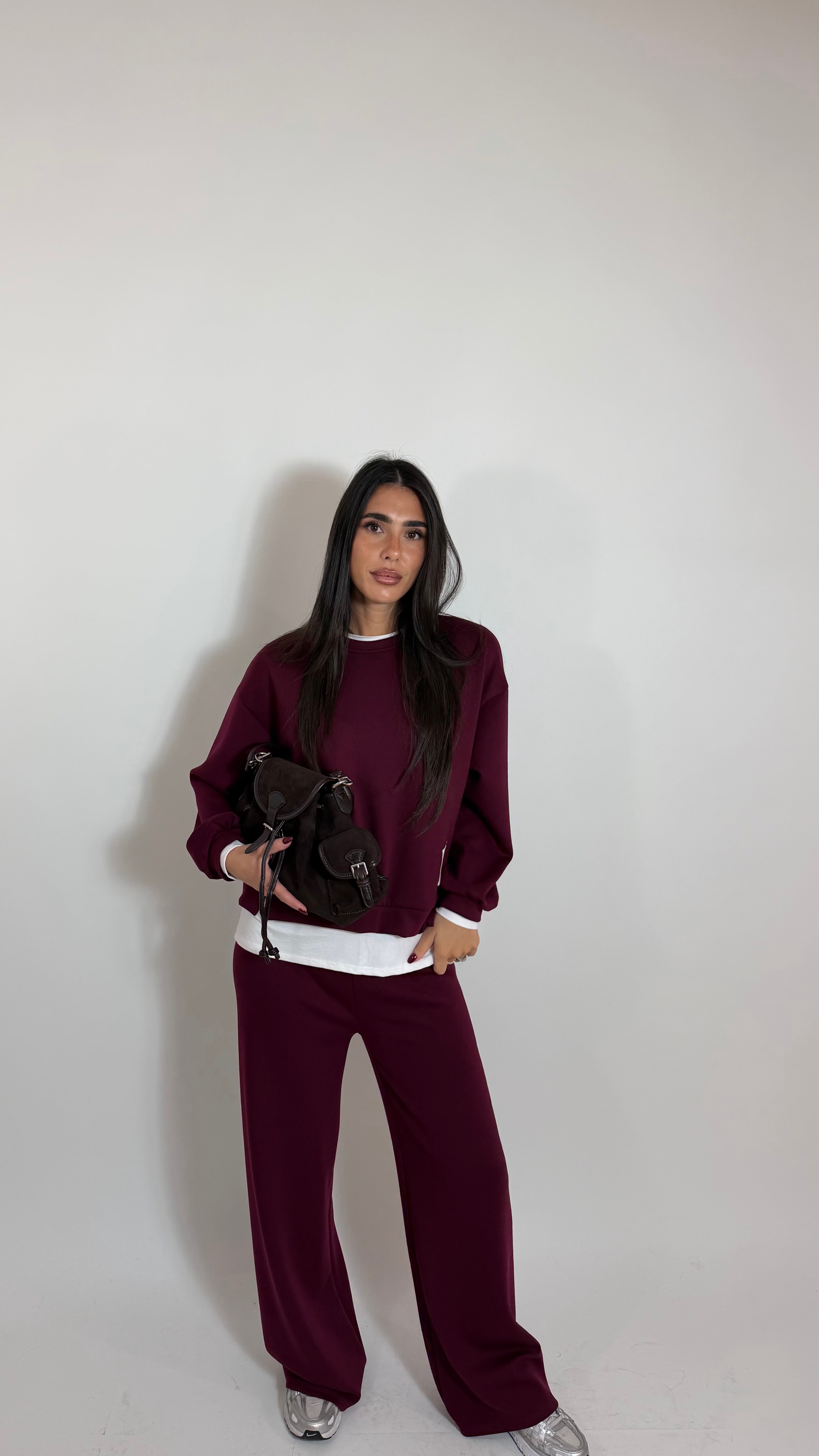 Set Double Layer Burgundy