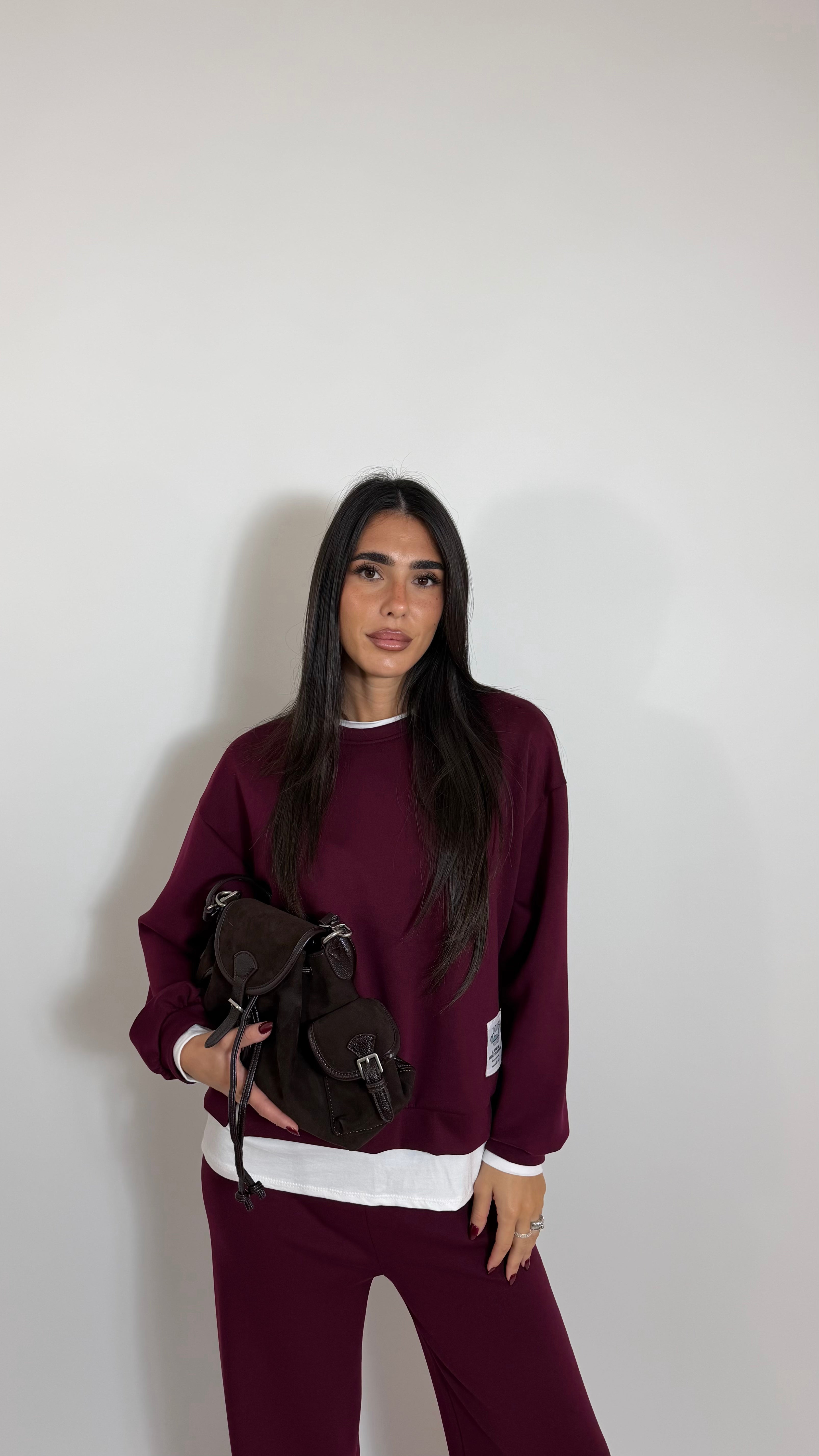 Set Double Layer Burgundy