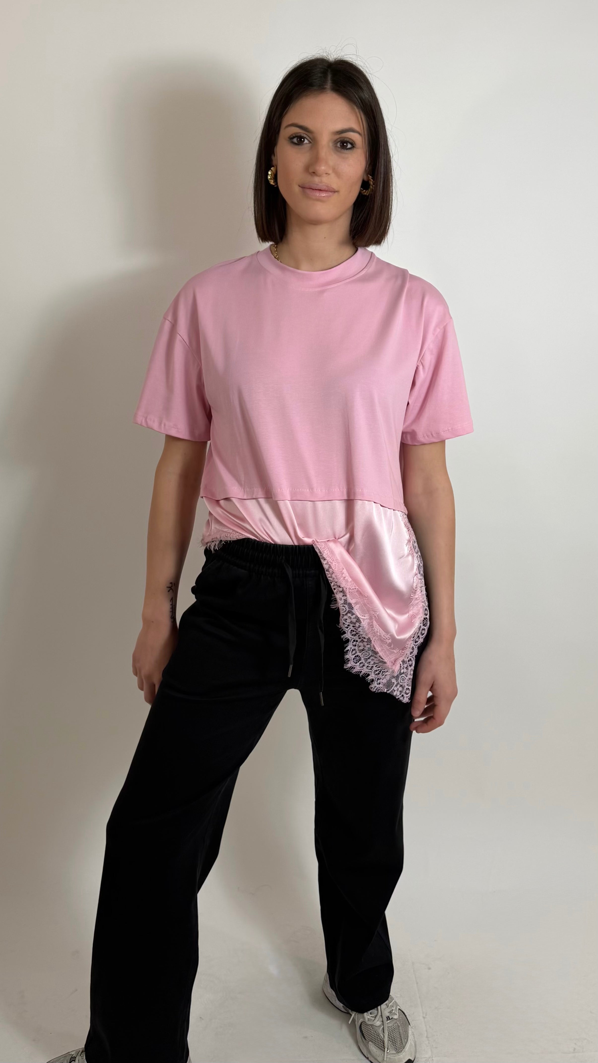 Pantalone Simil Jeans Black