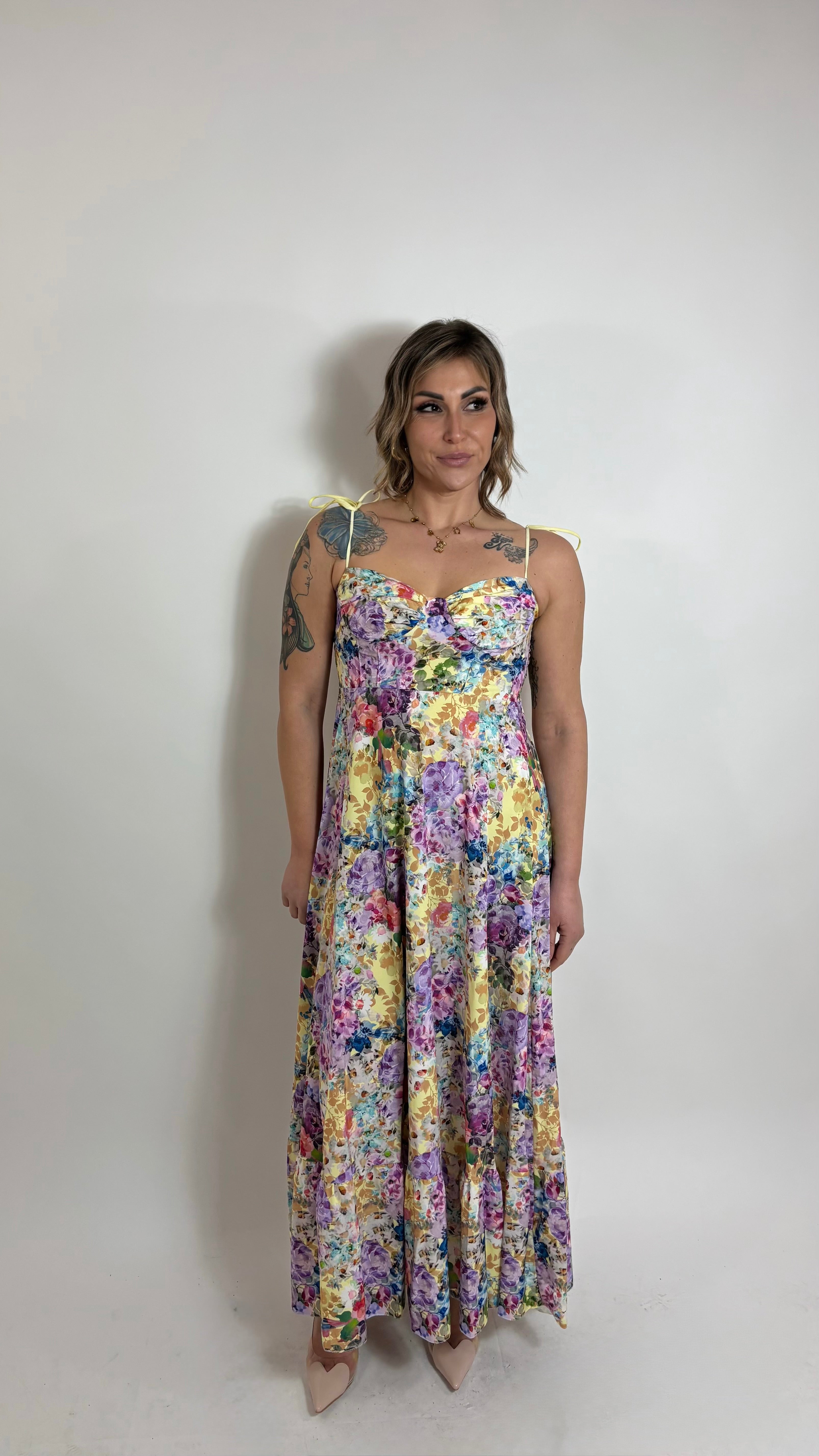 Abito Flowers Yellow
