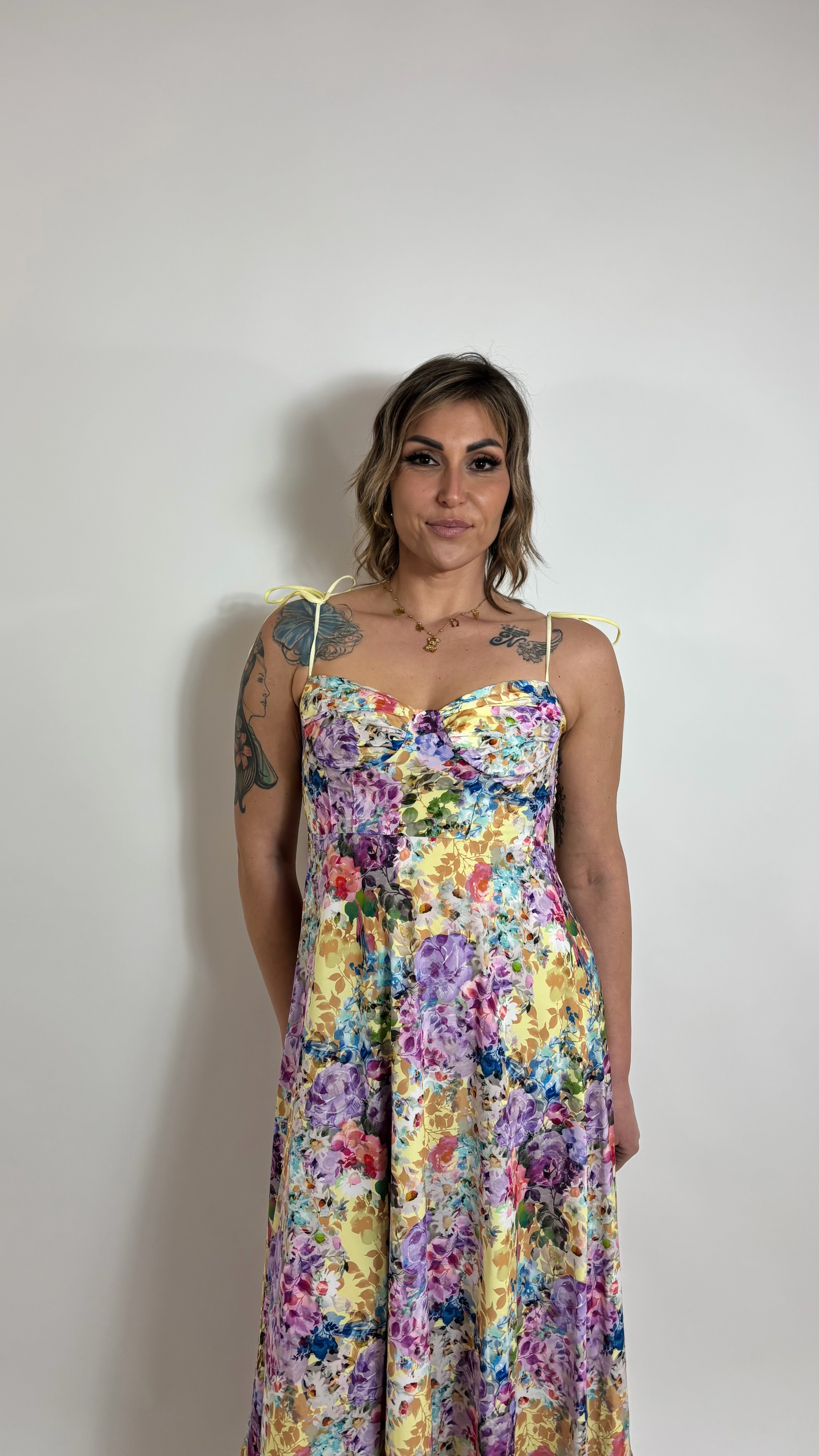 Abito Flowers Yellow