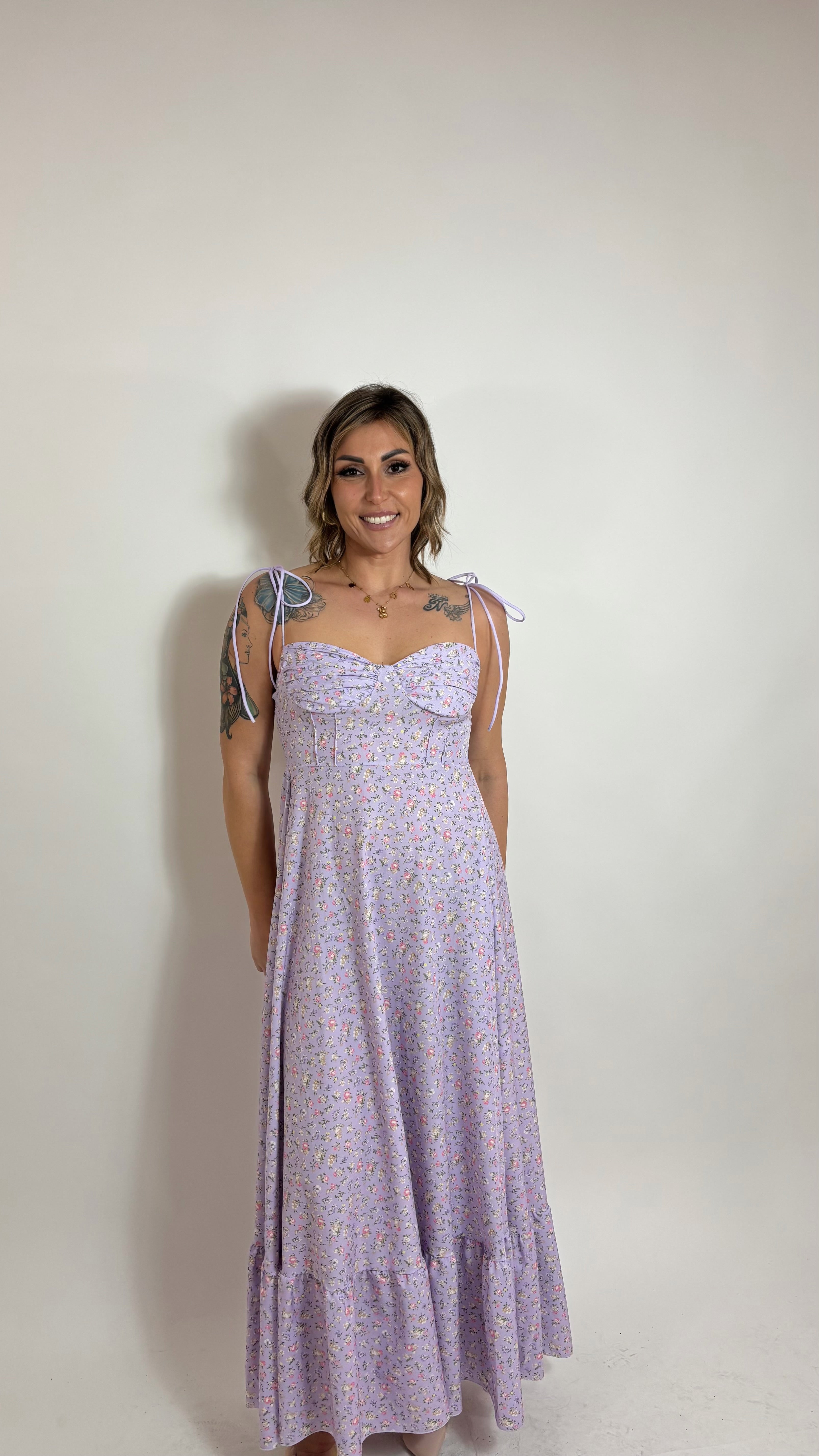 Abito Alice Flowers Lilla