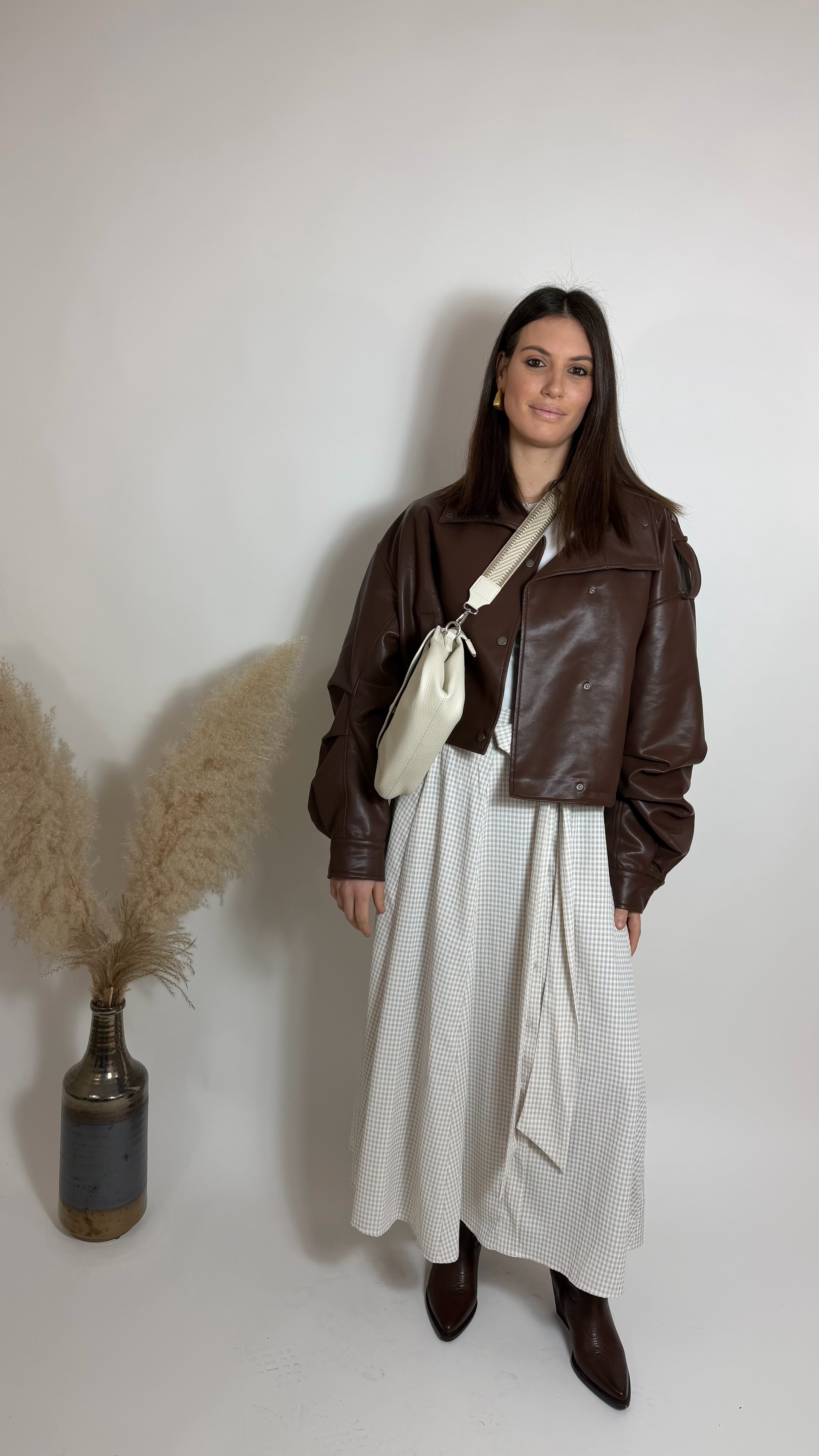 Gonna Midi Vichy Burro