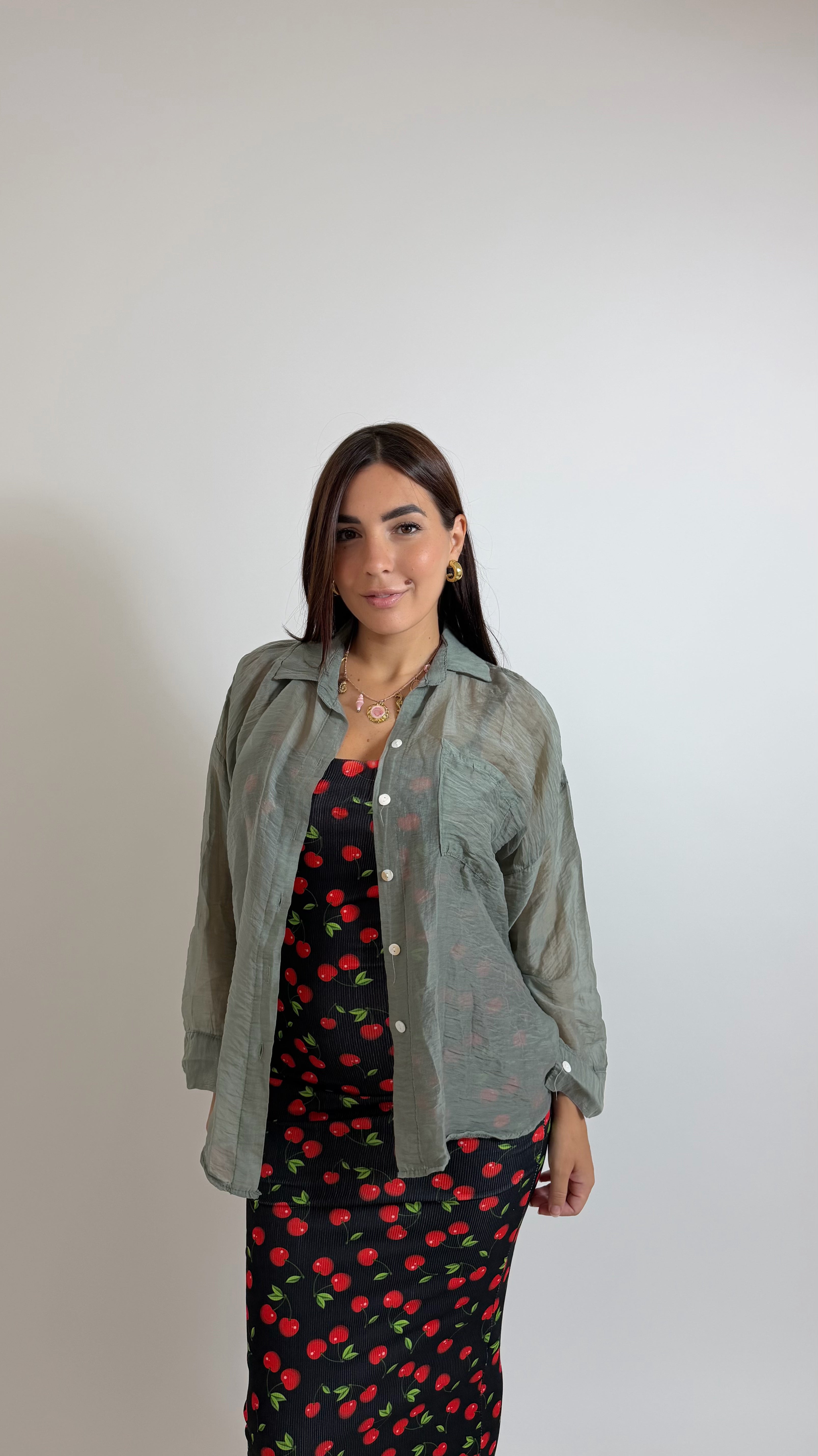 Camicia Soft Verde Utility