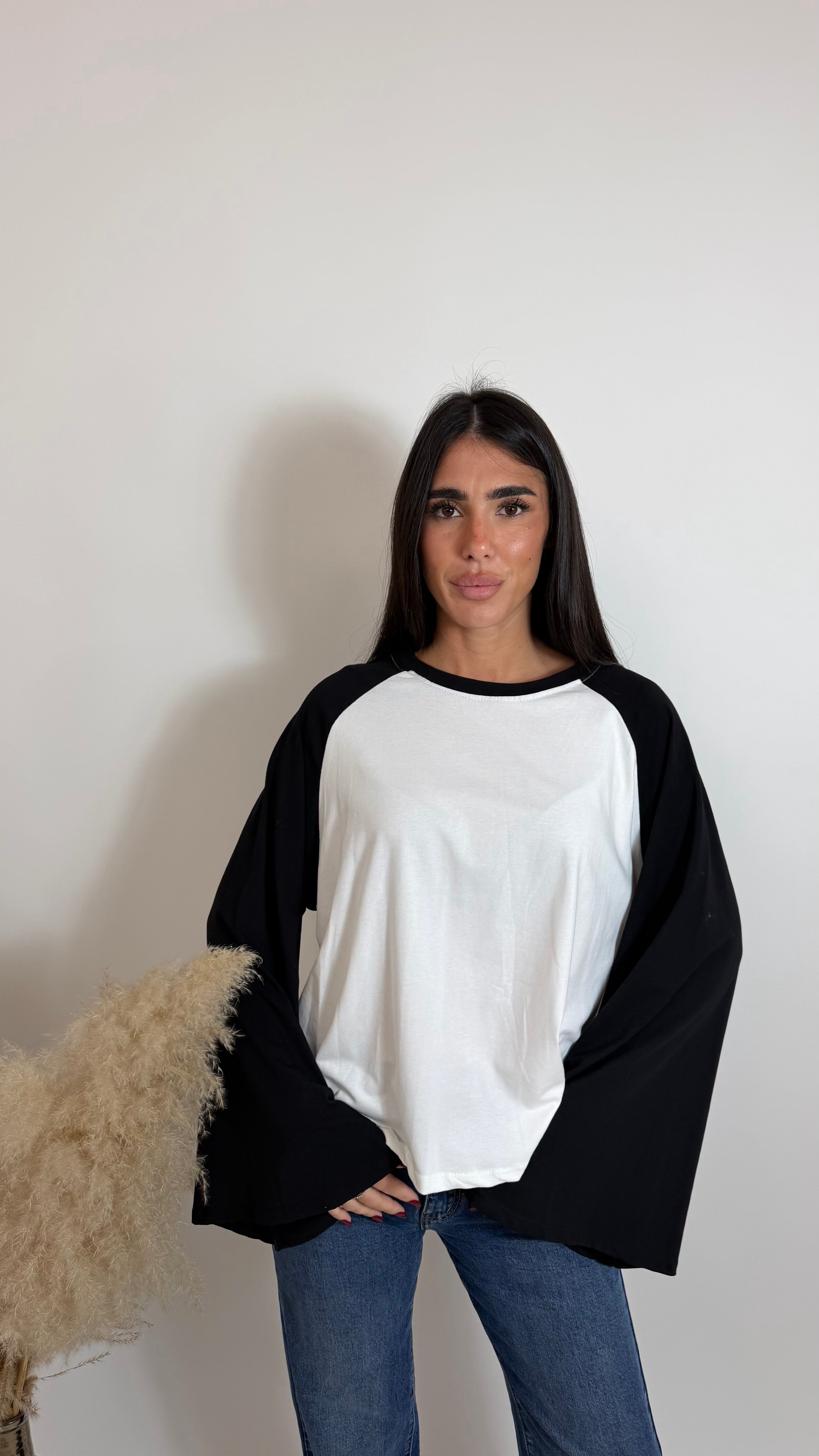 Maglia Bicolor Flare Nera