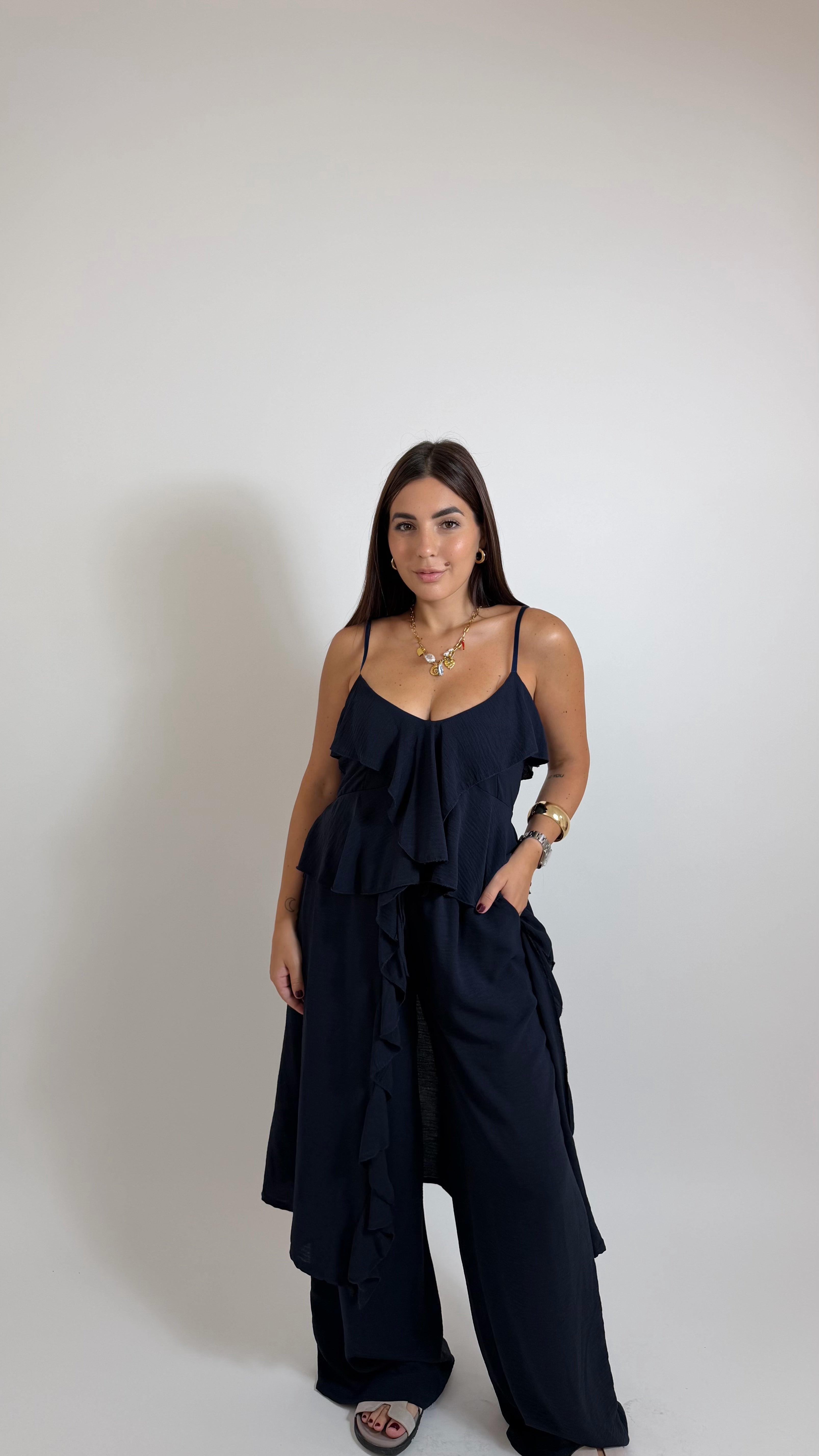 Set Long Top Blu