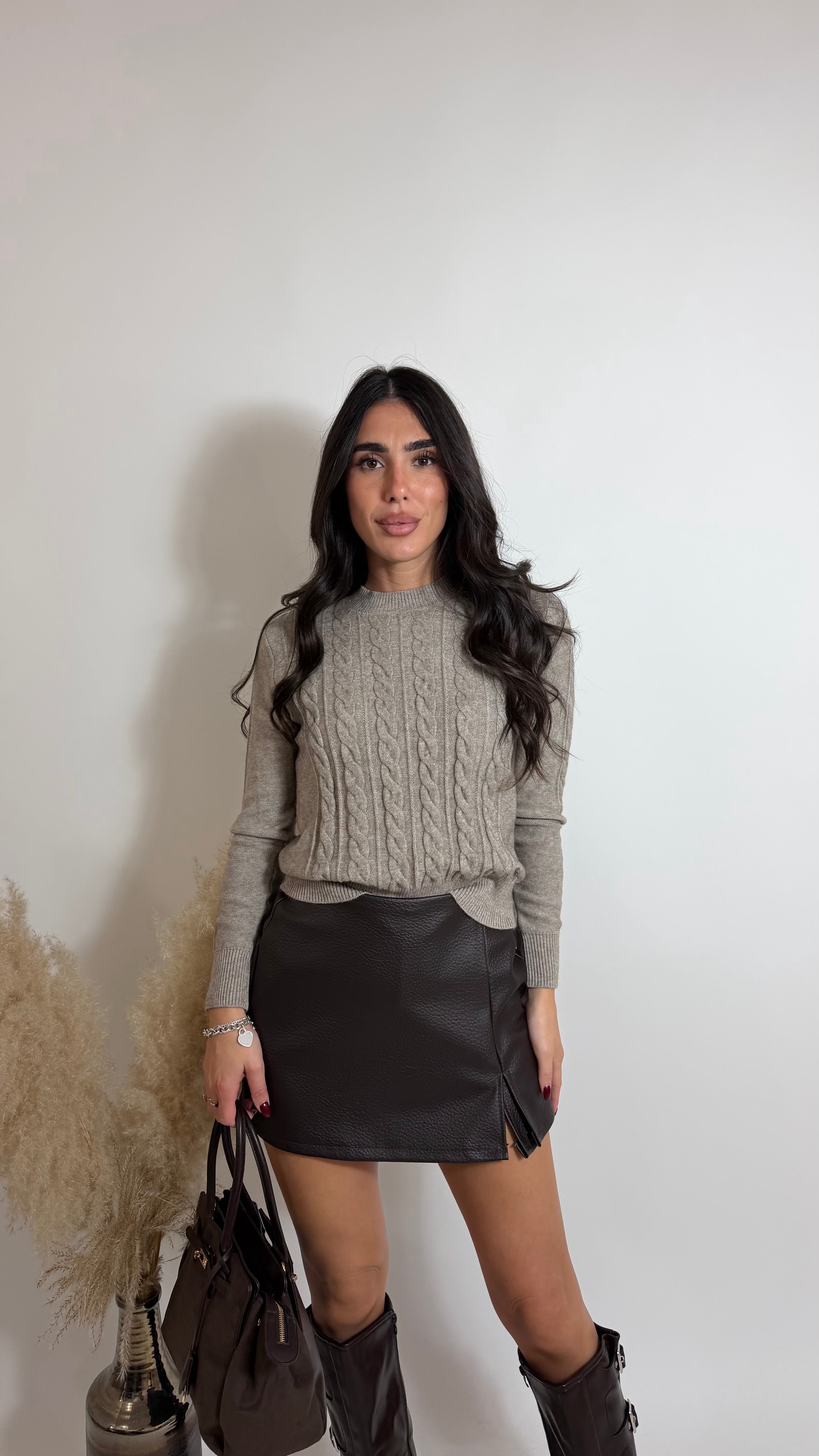 Pull Essential Treccia Tortora