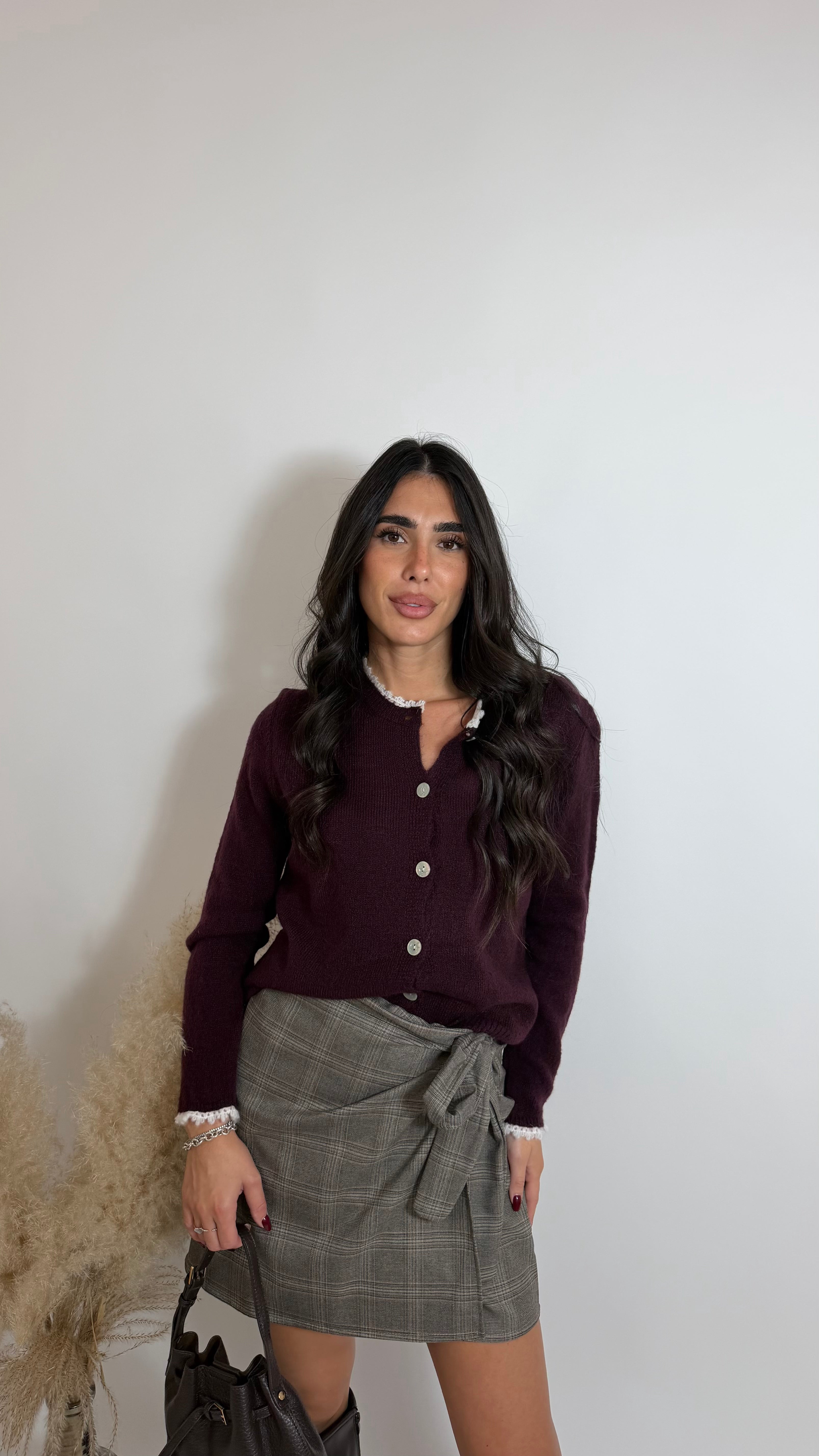 Cardigan Soft Queen Burgundy
