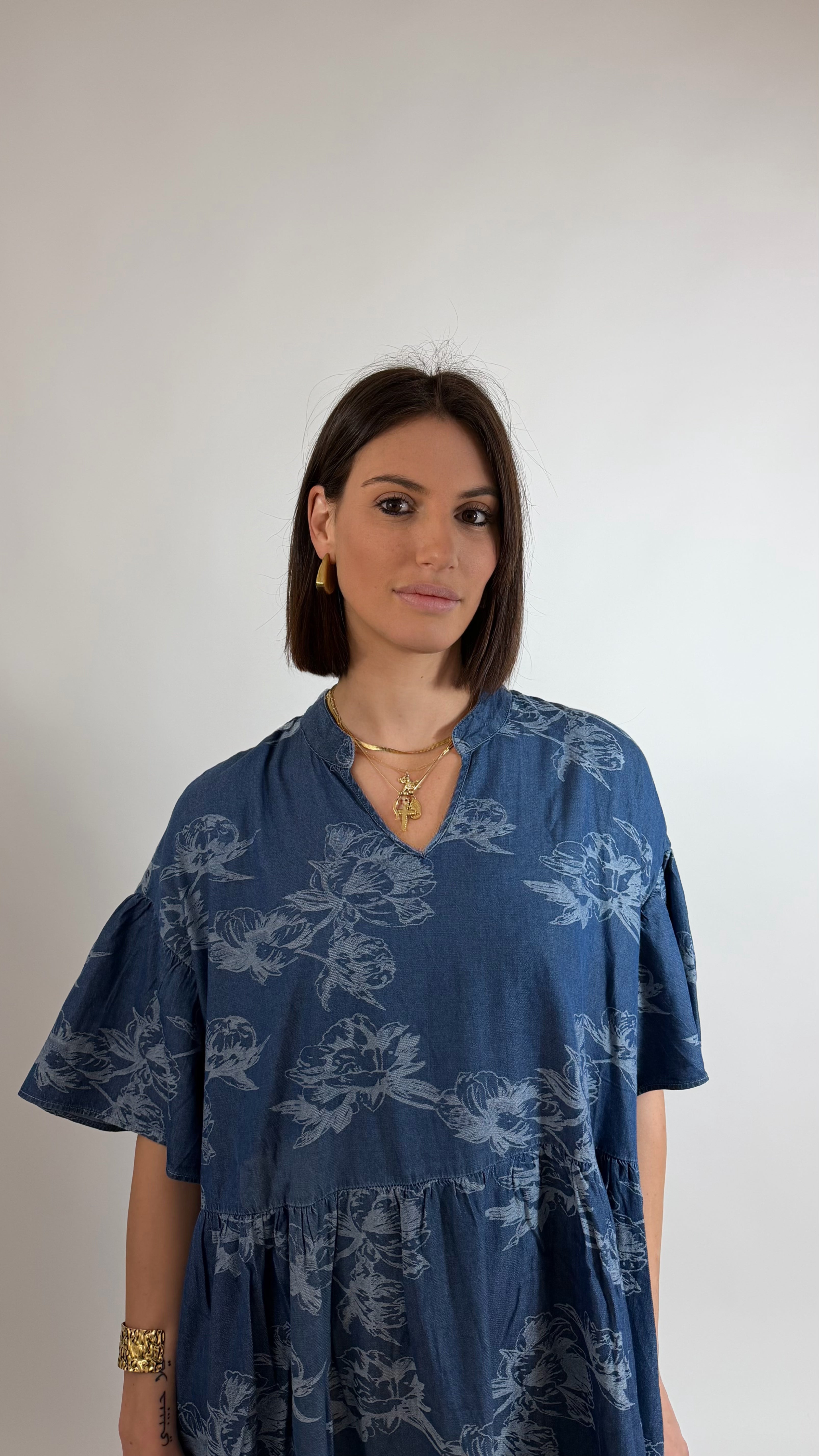 Abitone Chambray Ricamo