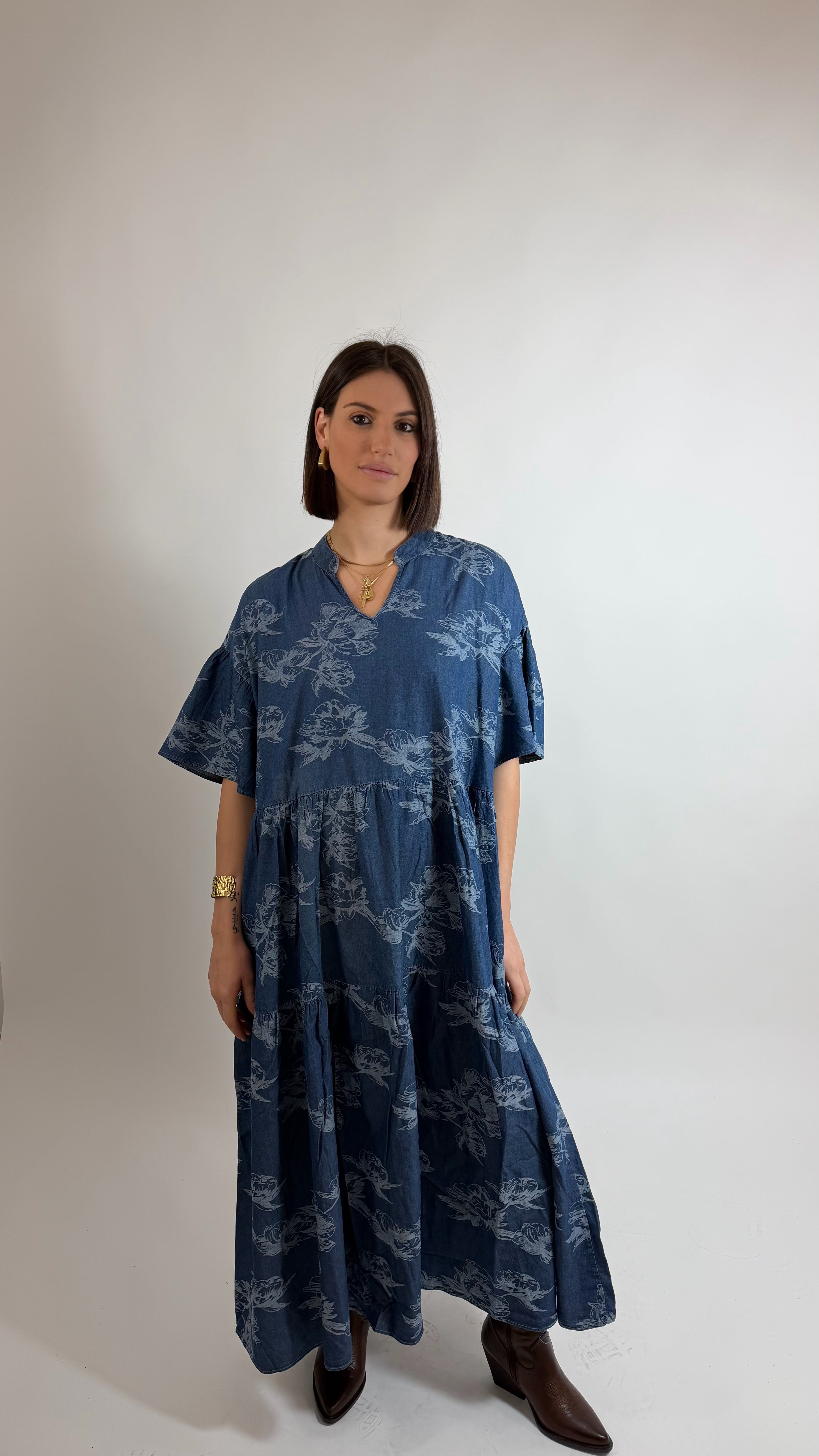 Abitone Chambray Ricamo