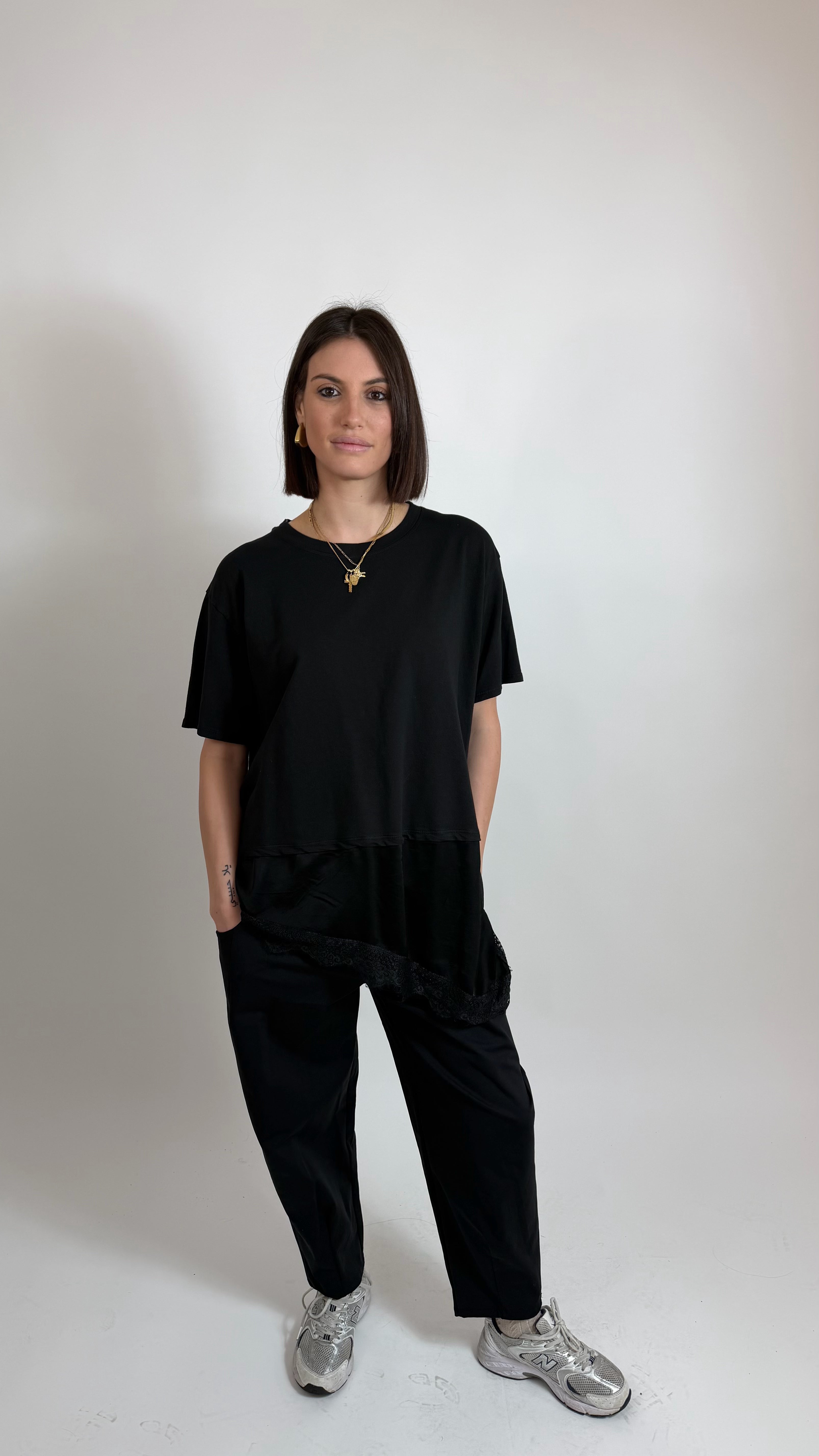 Pantalone Balloon Nero