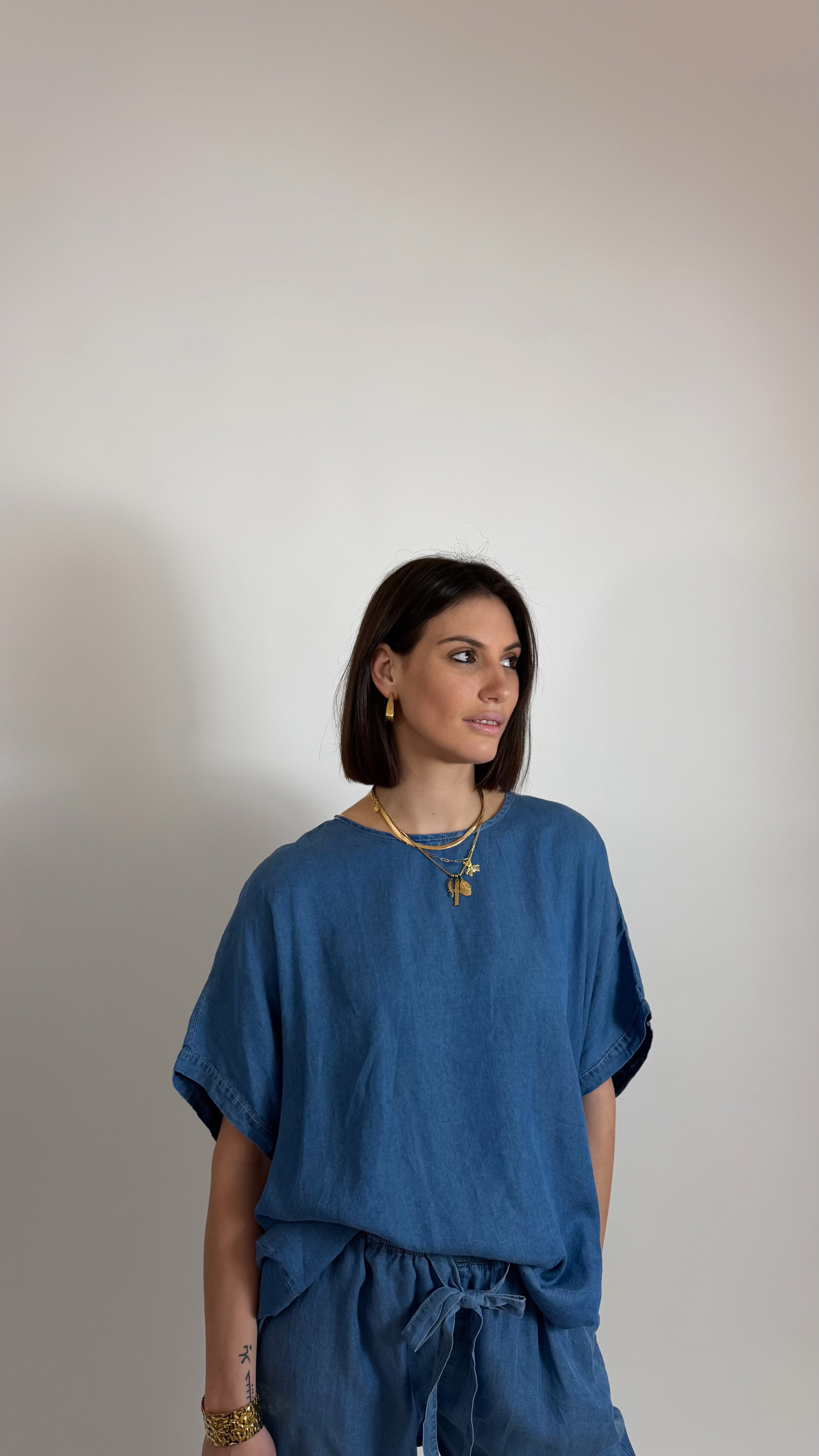 Maglia Over Chambray