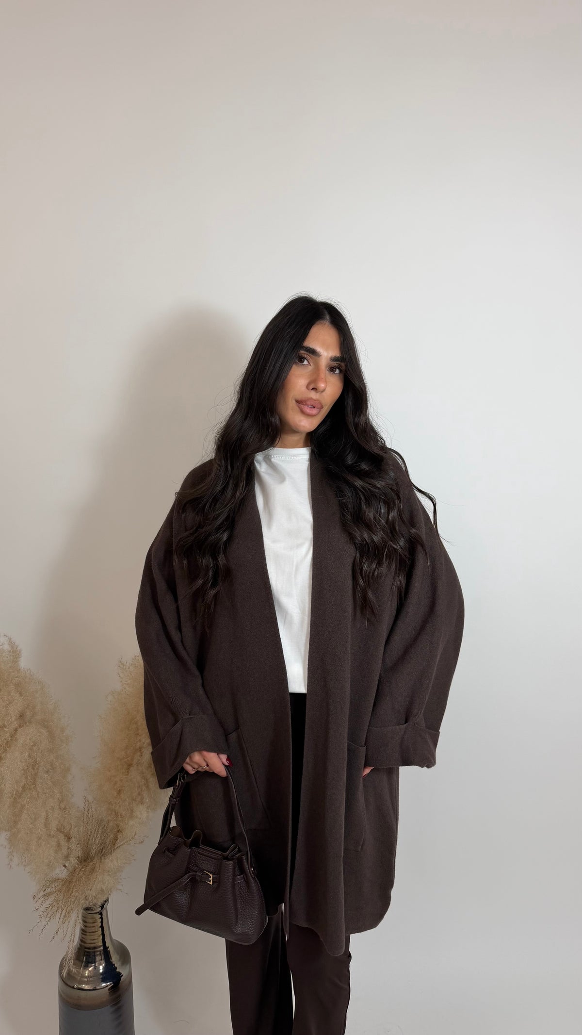 Cardigan Daily Long Choco