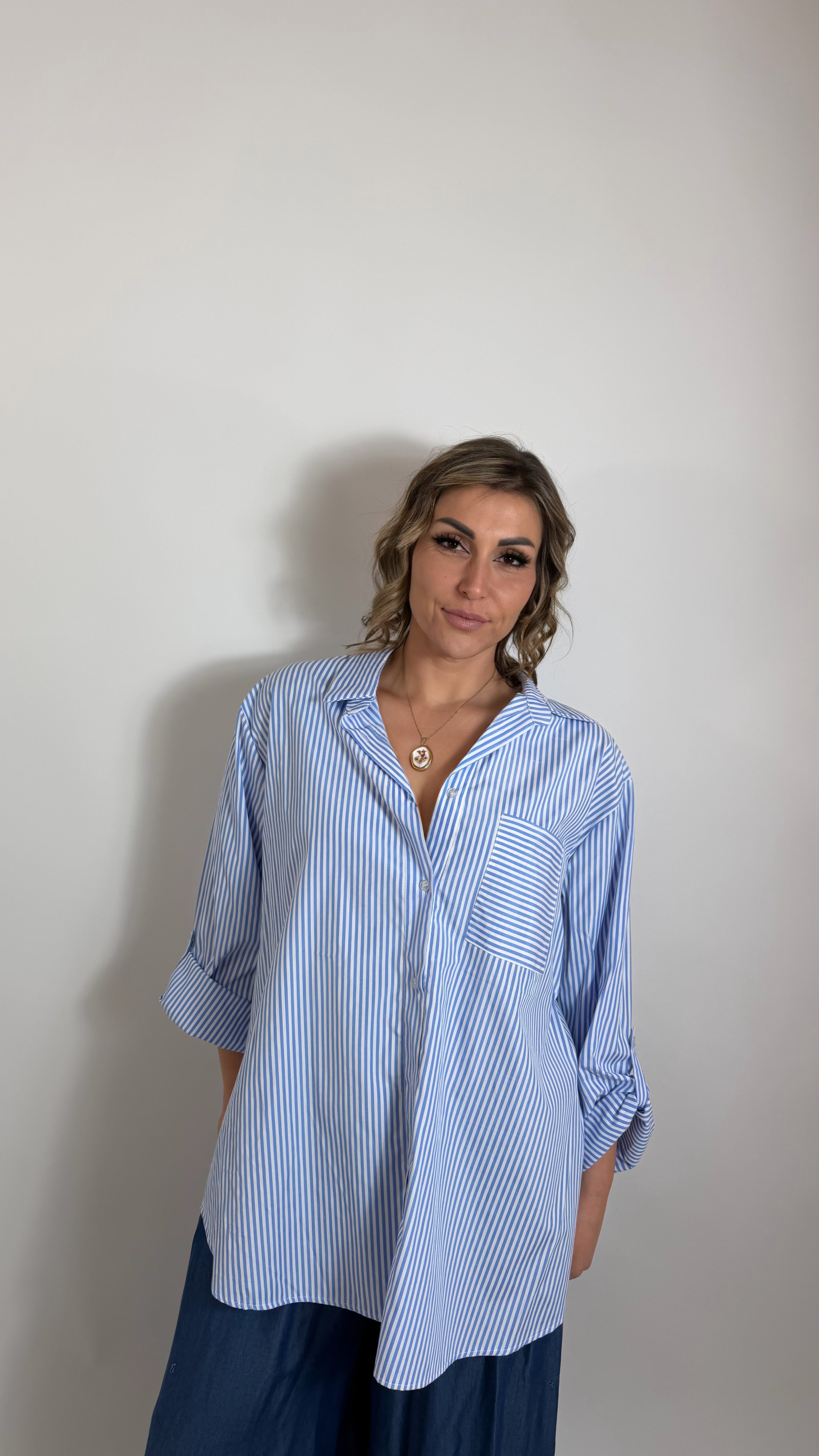 Camicia Stripes Sky