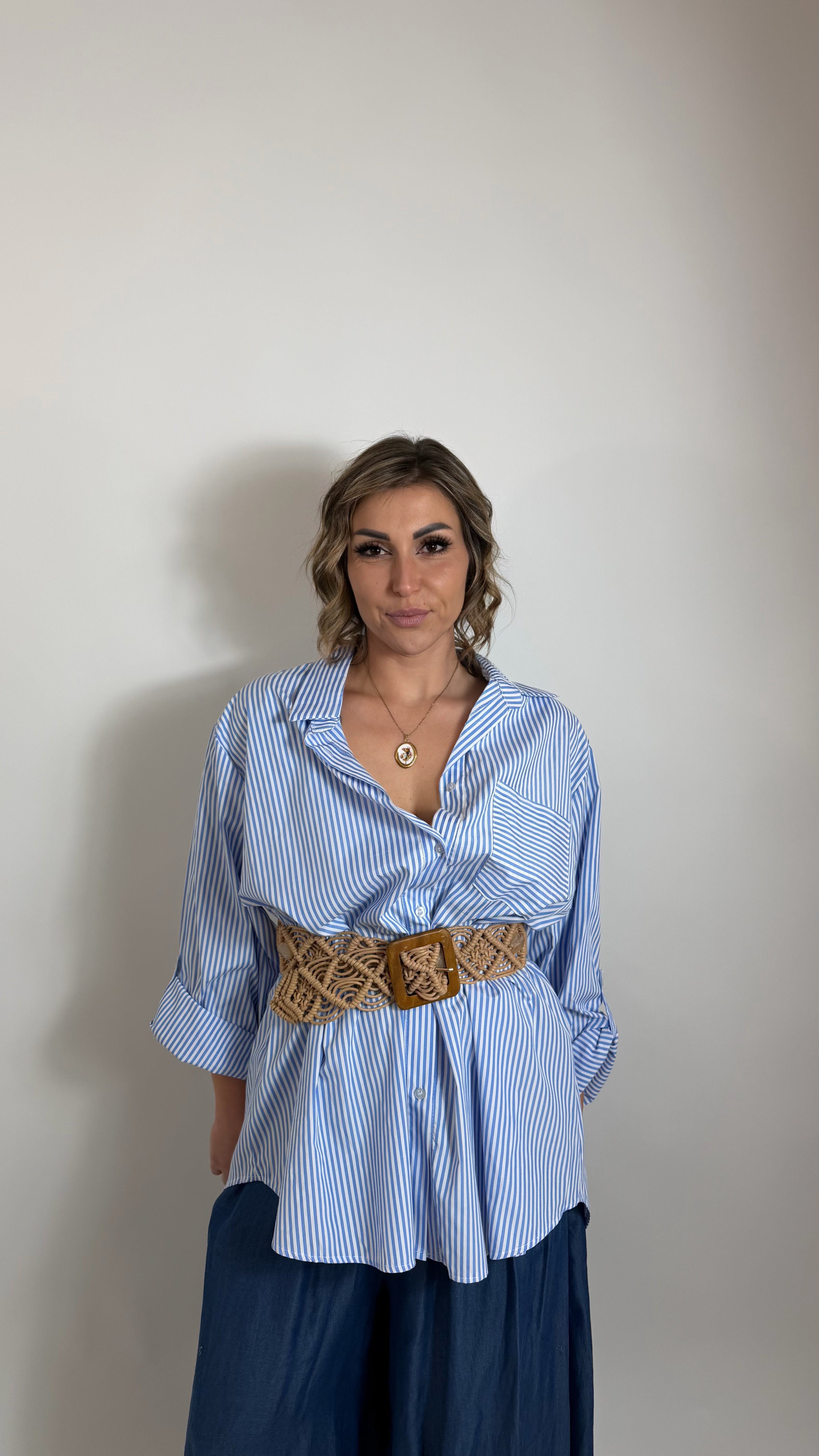 Camicia Stripes Sky