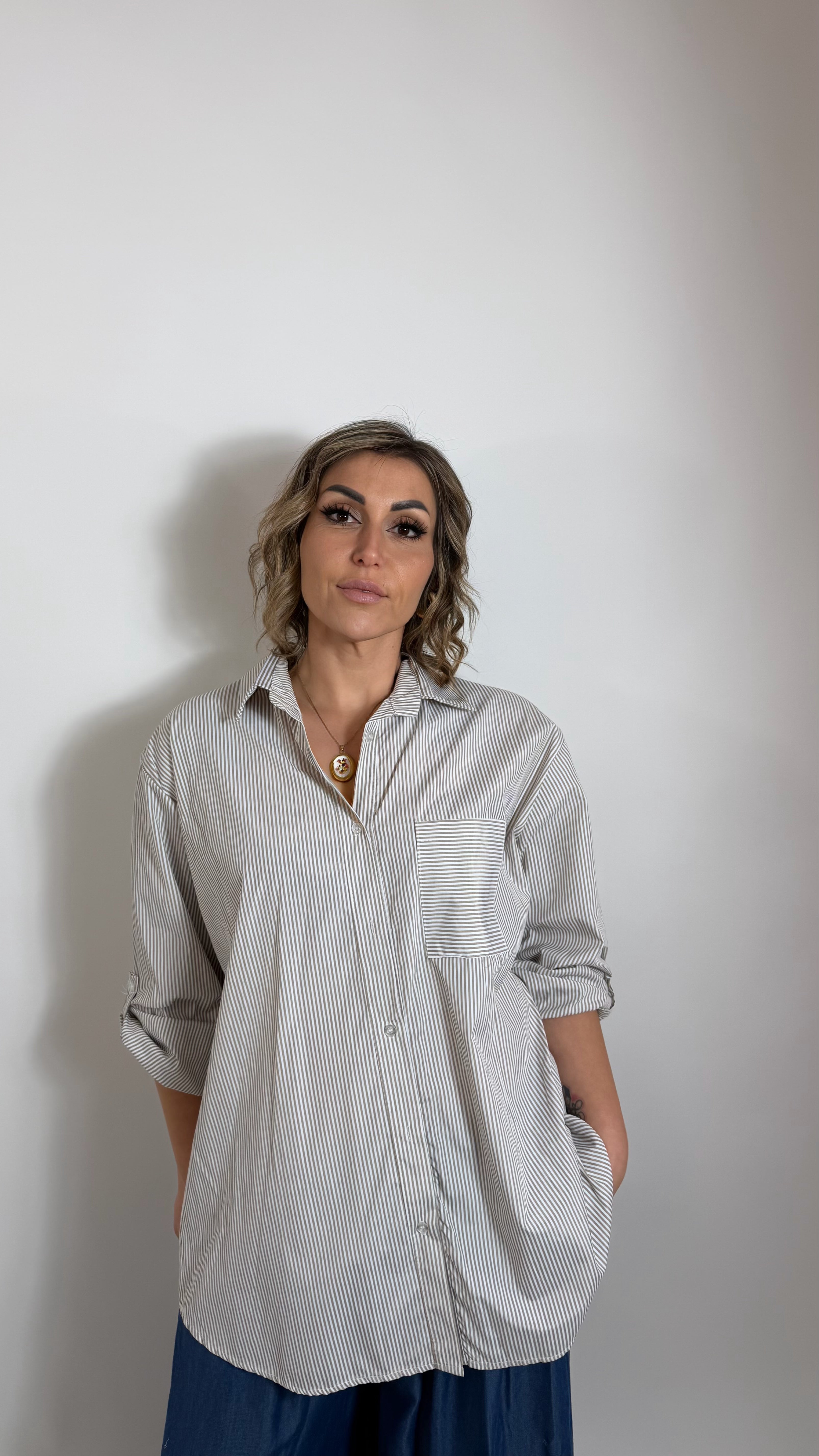 Camicia Stripes Beige