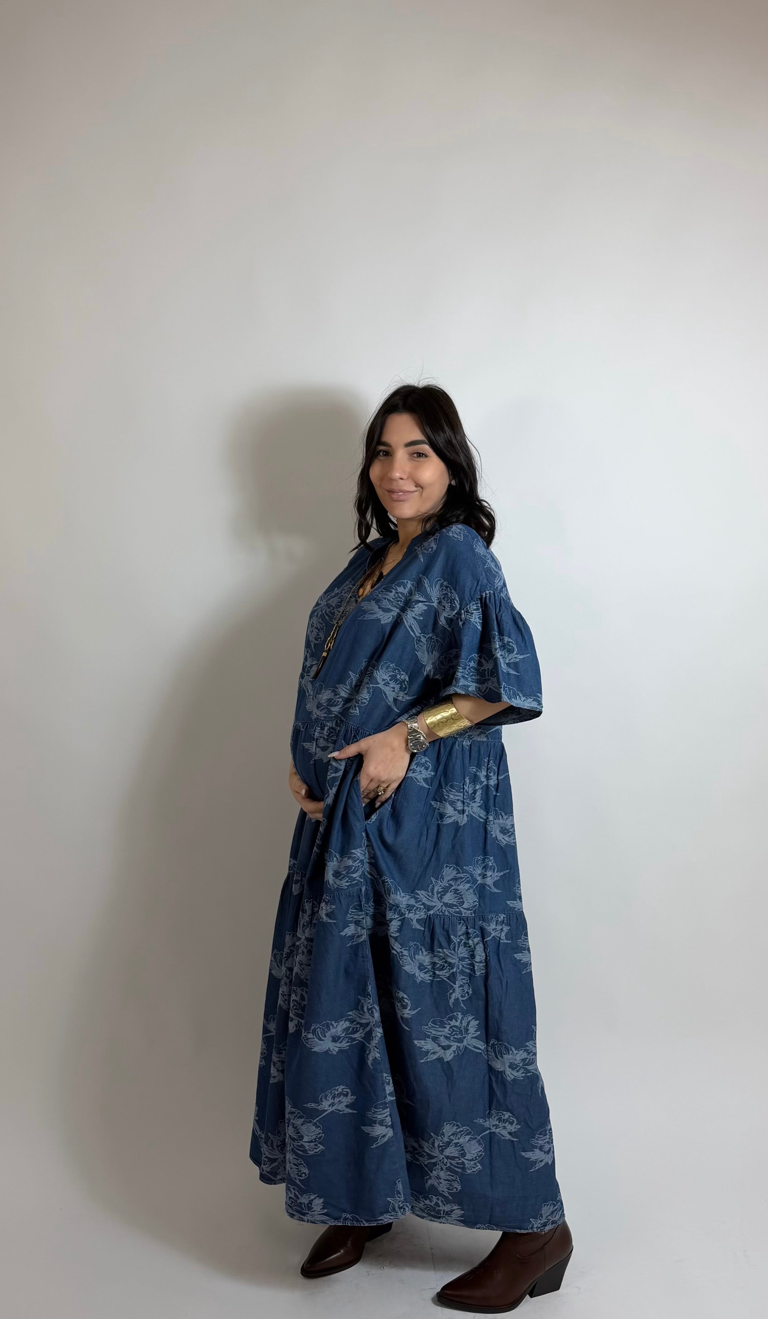 Abitone Chambray Ricamo