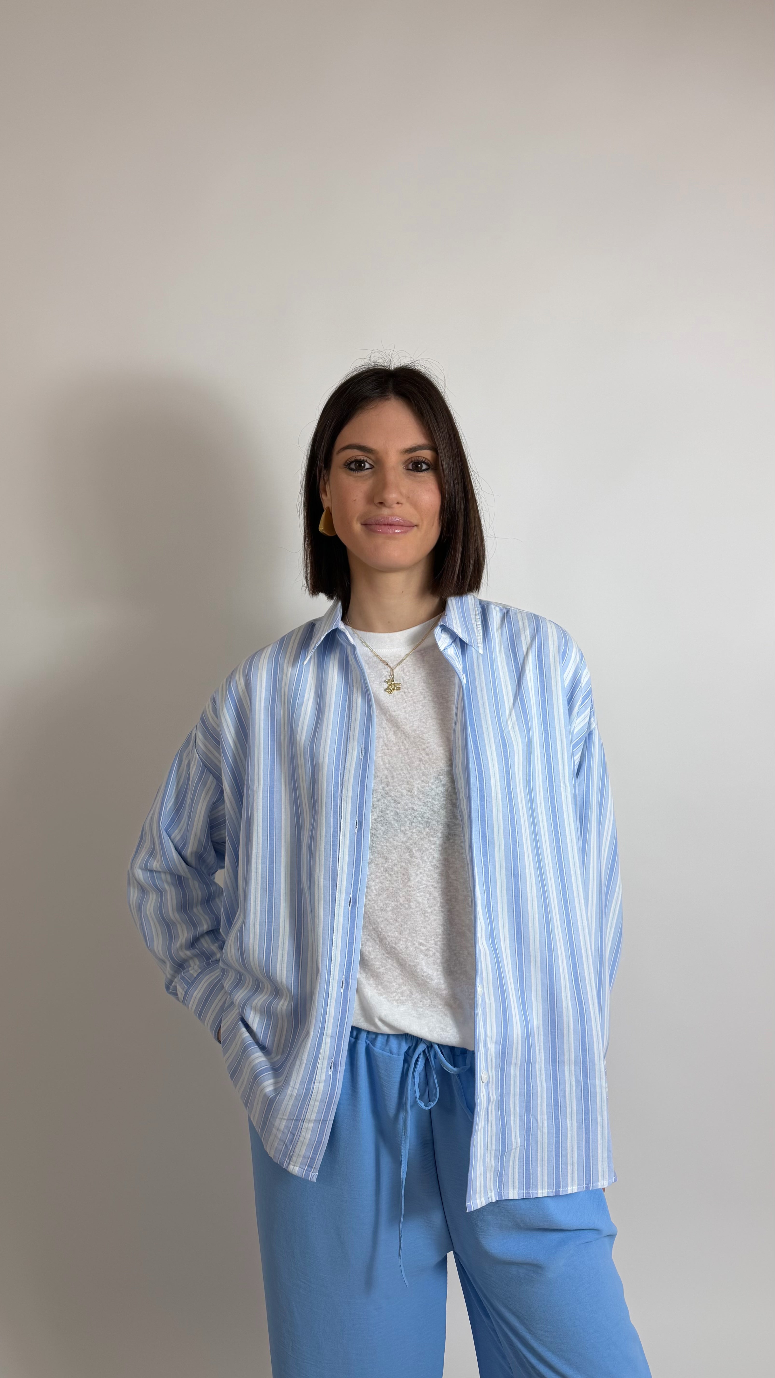 Camicia Stripes Azzurra