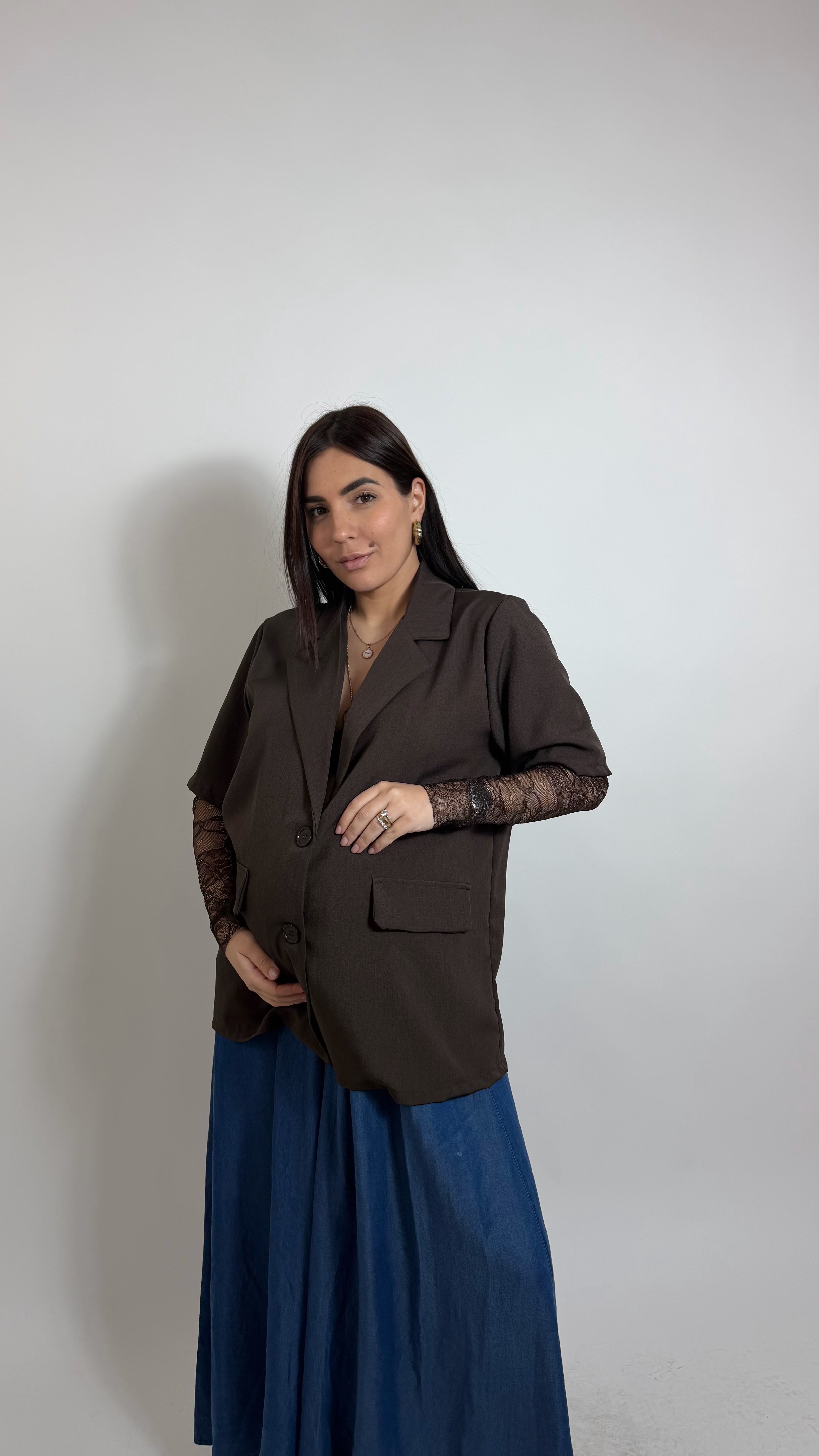 Blazer Romantic Lace Choco