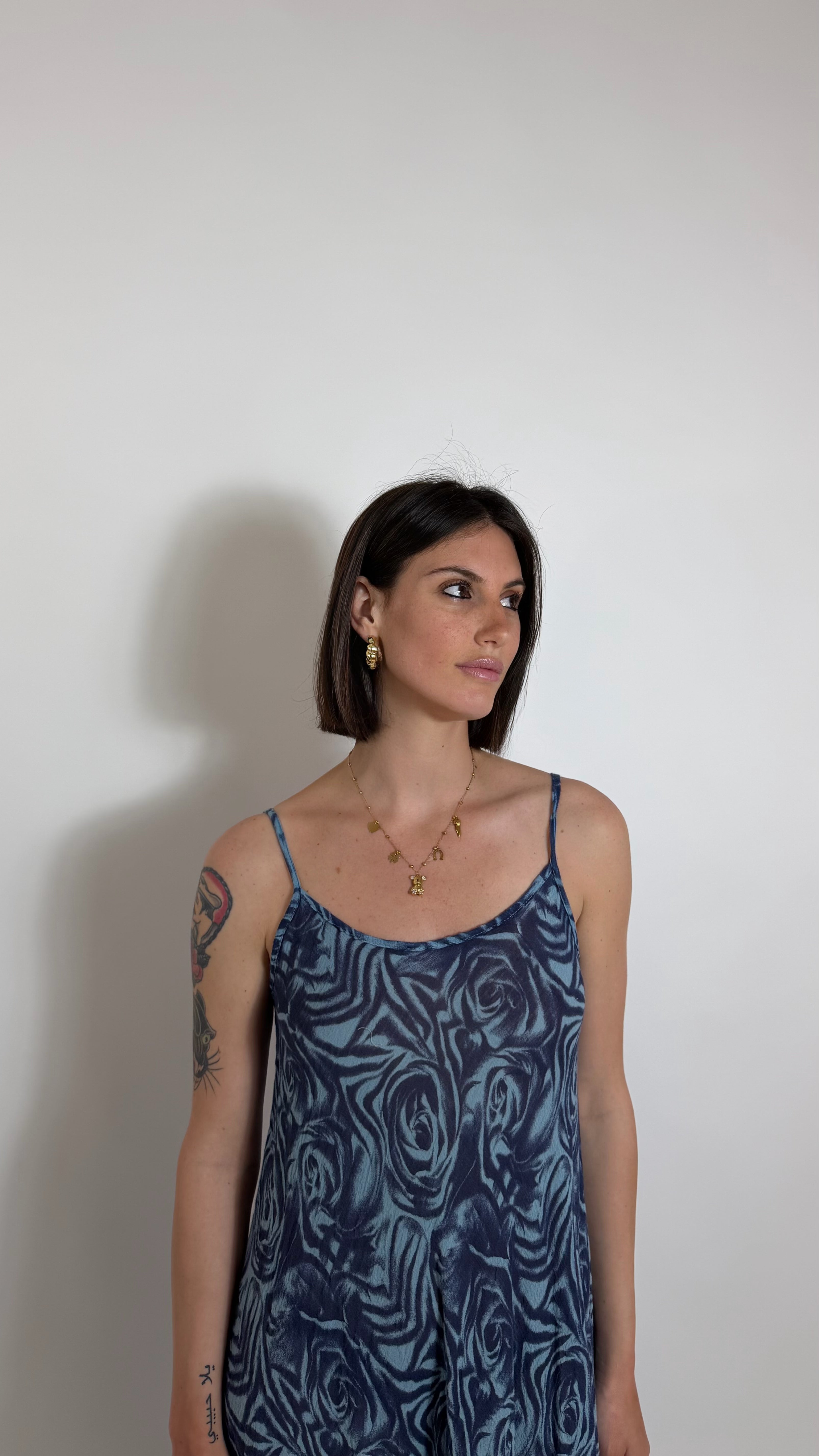 Abito Rose Wave Blu