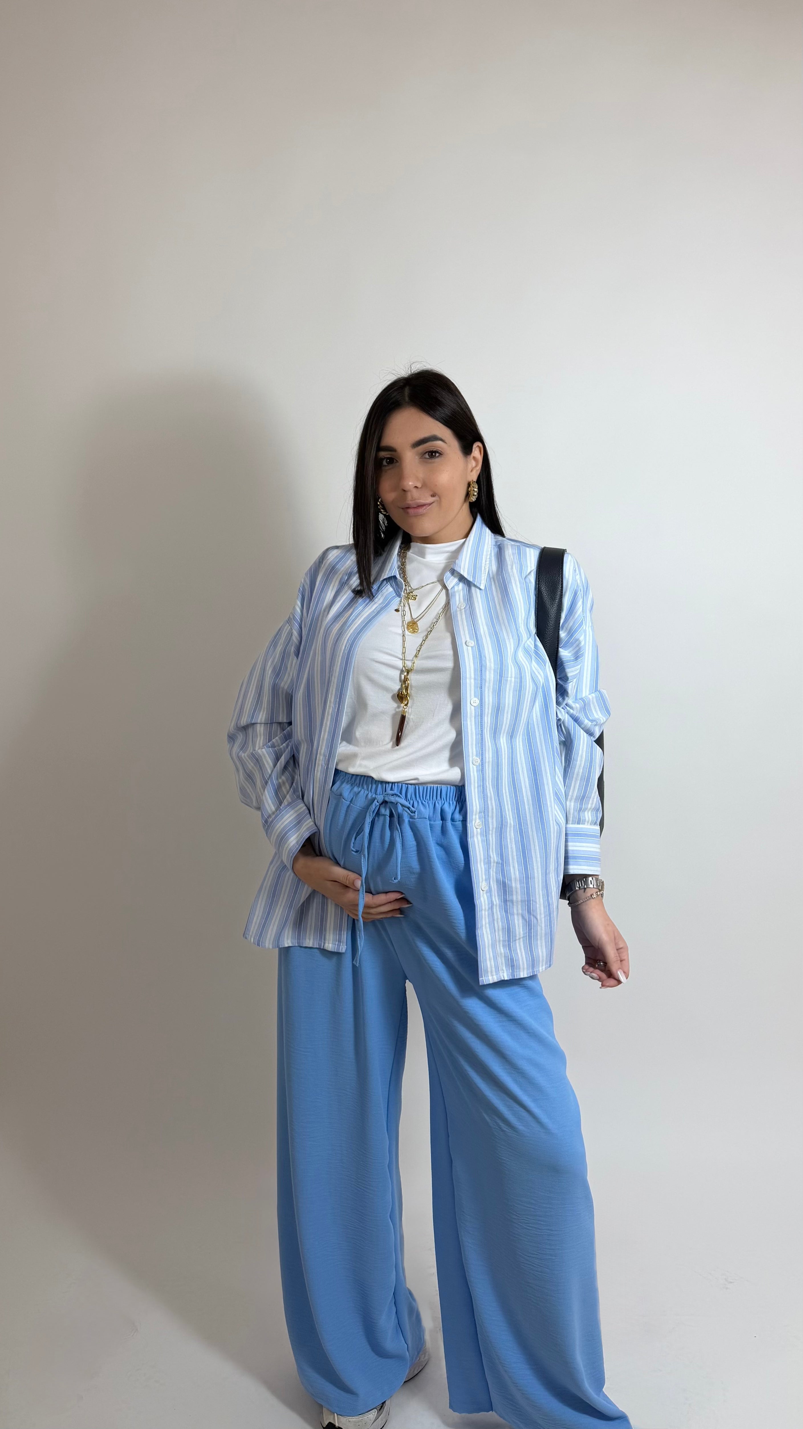 Pantalone Palazzo Best Seller Azzurro Denim