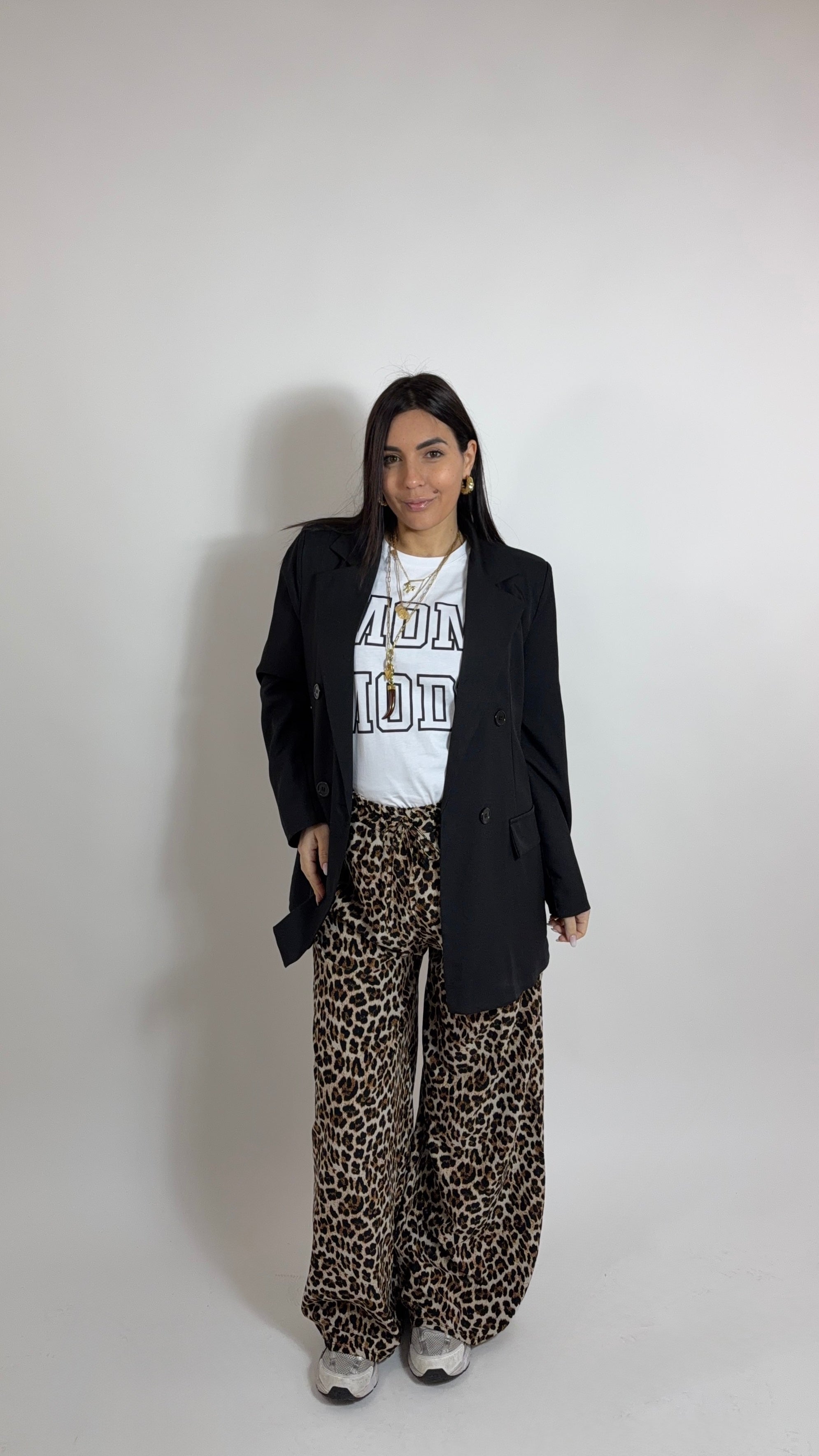 Pantalone Palazzo Best Seller Animalier Leopard
