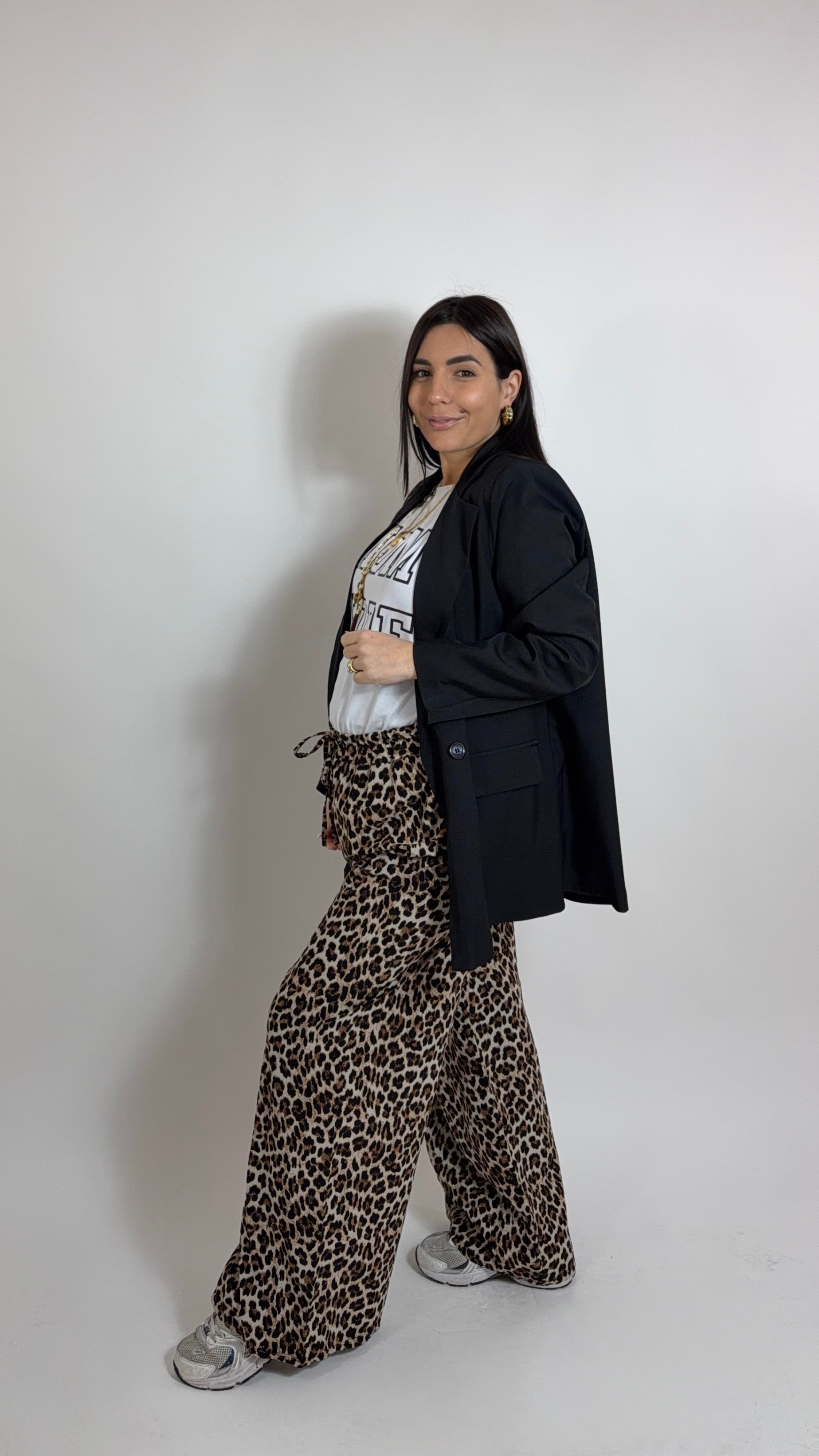 Pantalone Palazzo Best Seller Animalier Leopard