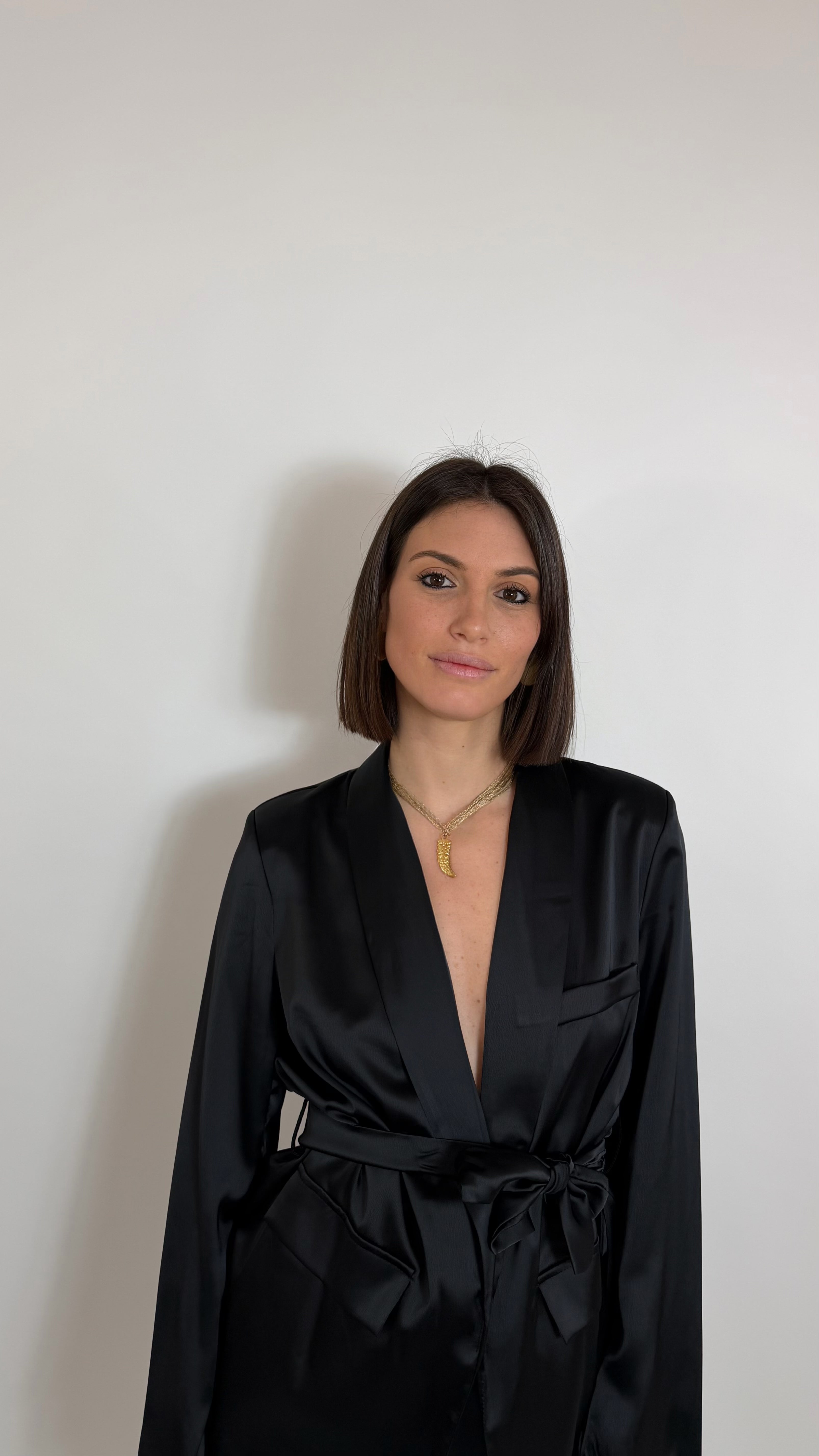 Coordinato Angel Satin Nero