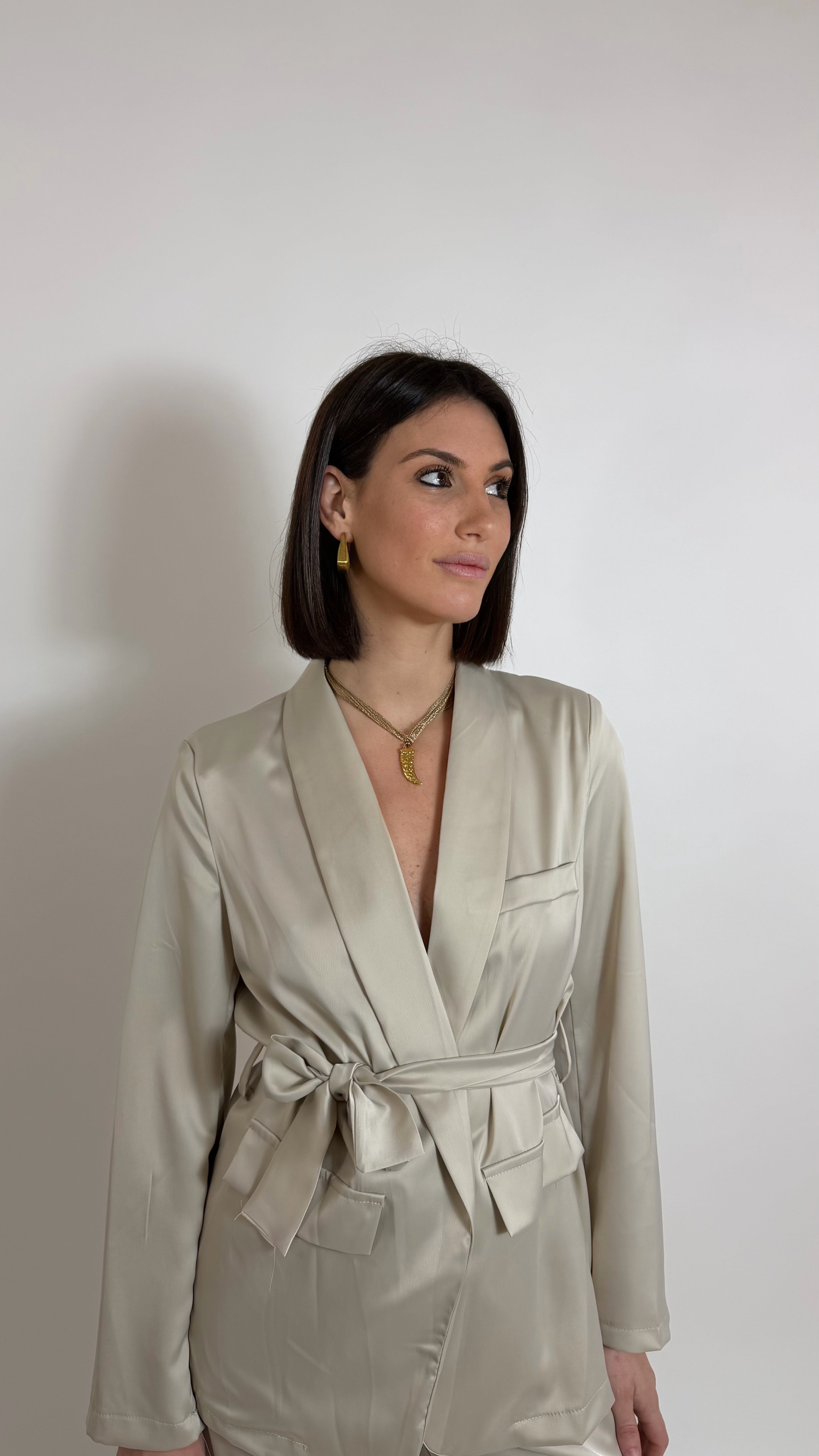 Coordinato Angel Satin Champagne