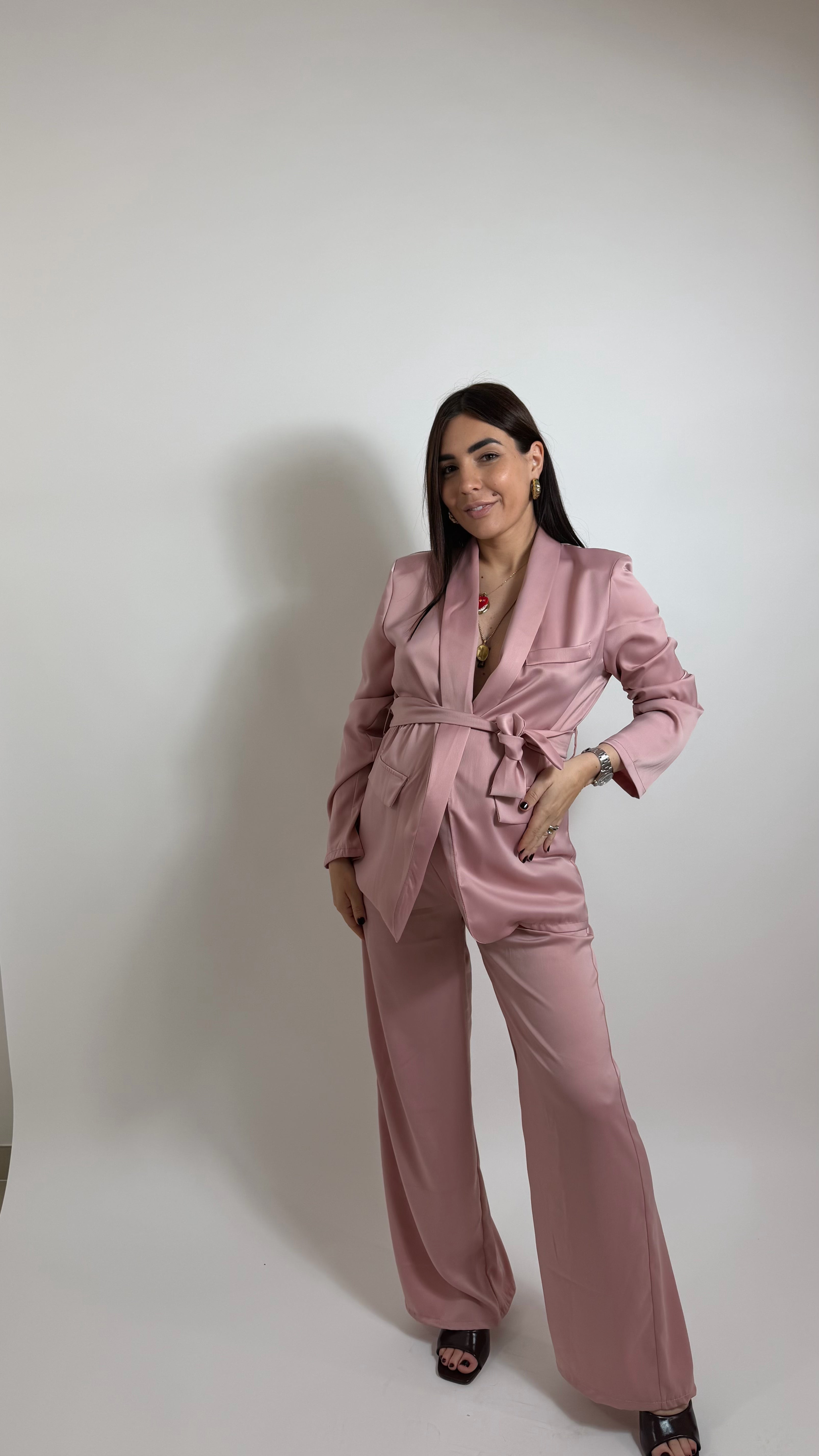 Coordinato Angel Satin Rosa Antico