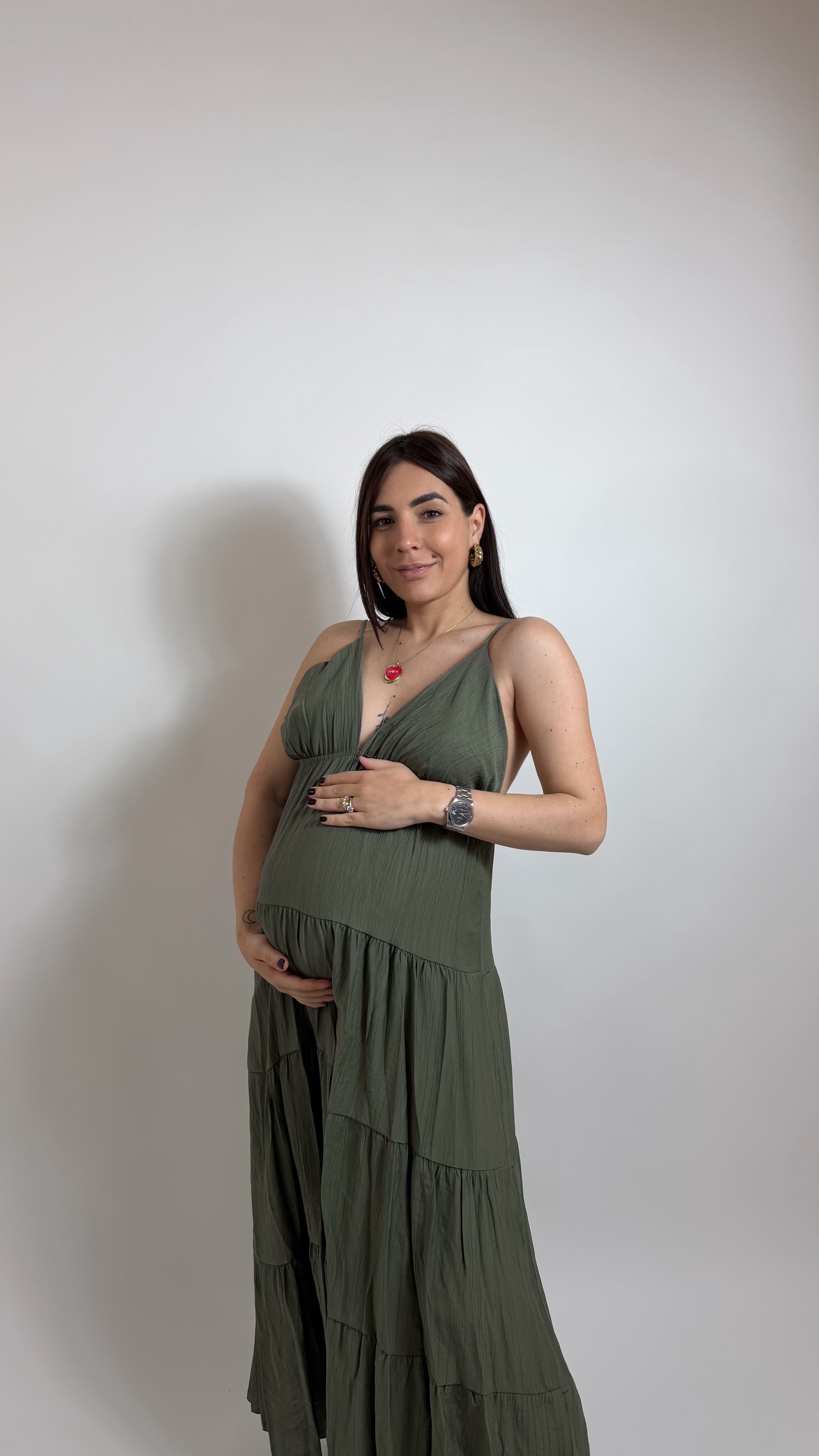 Abito Boho Dream Verde Utility