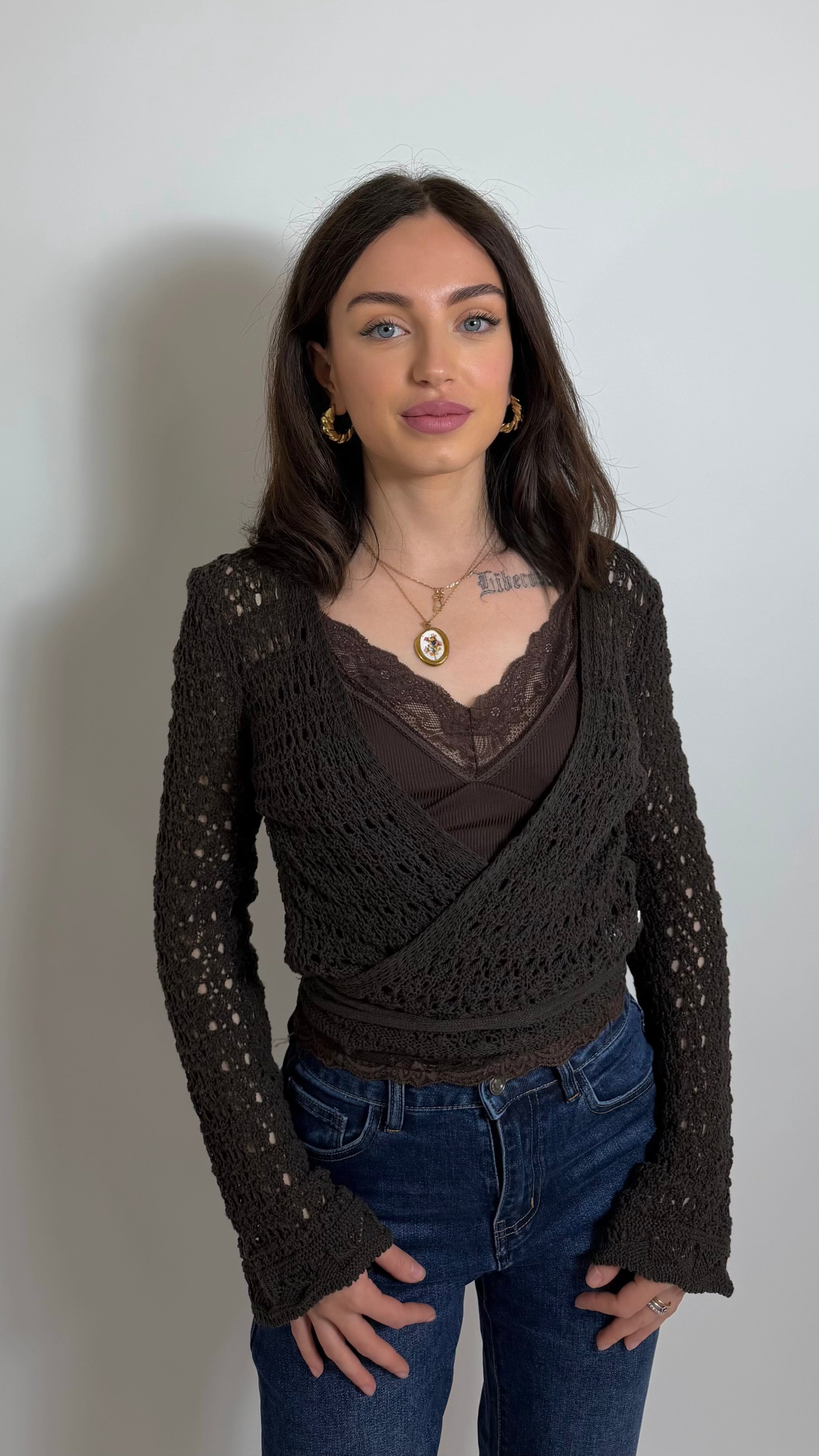 Cardigan Wrap Crochet Choco