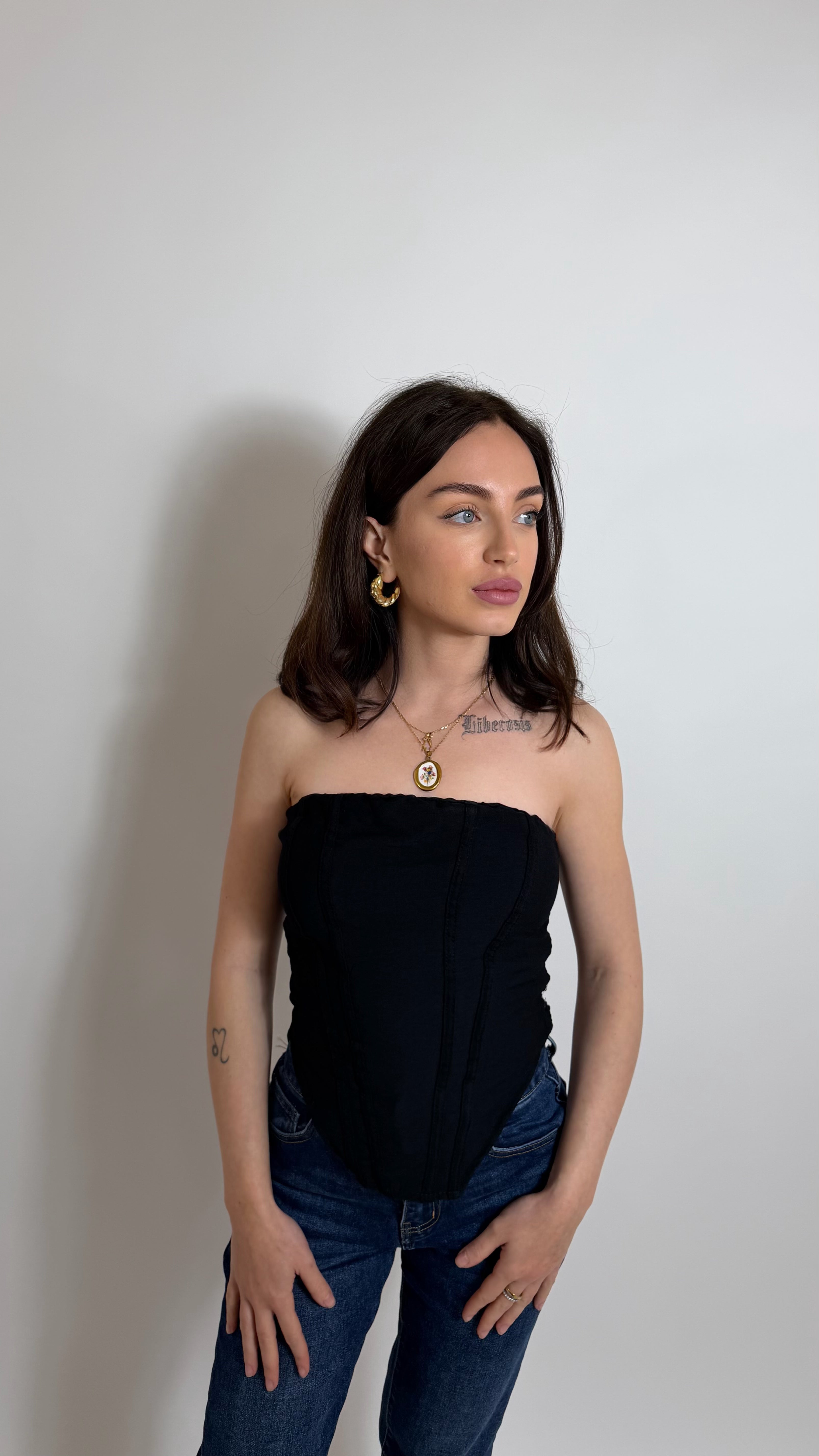 Top Corset Soft Nero