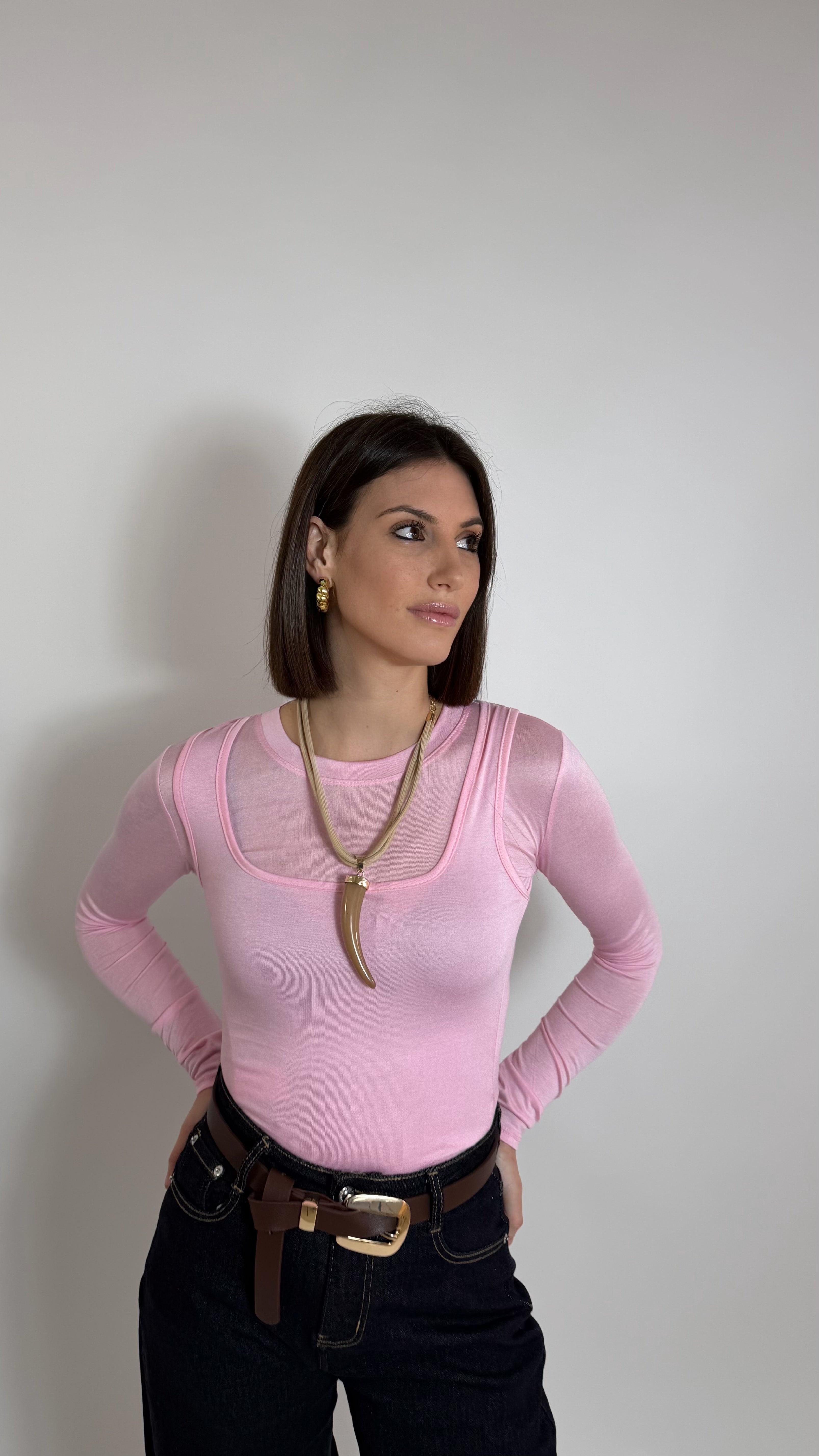 Maglia tanktop Pink
