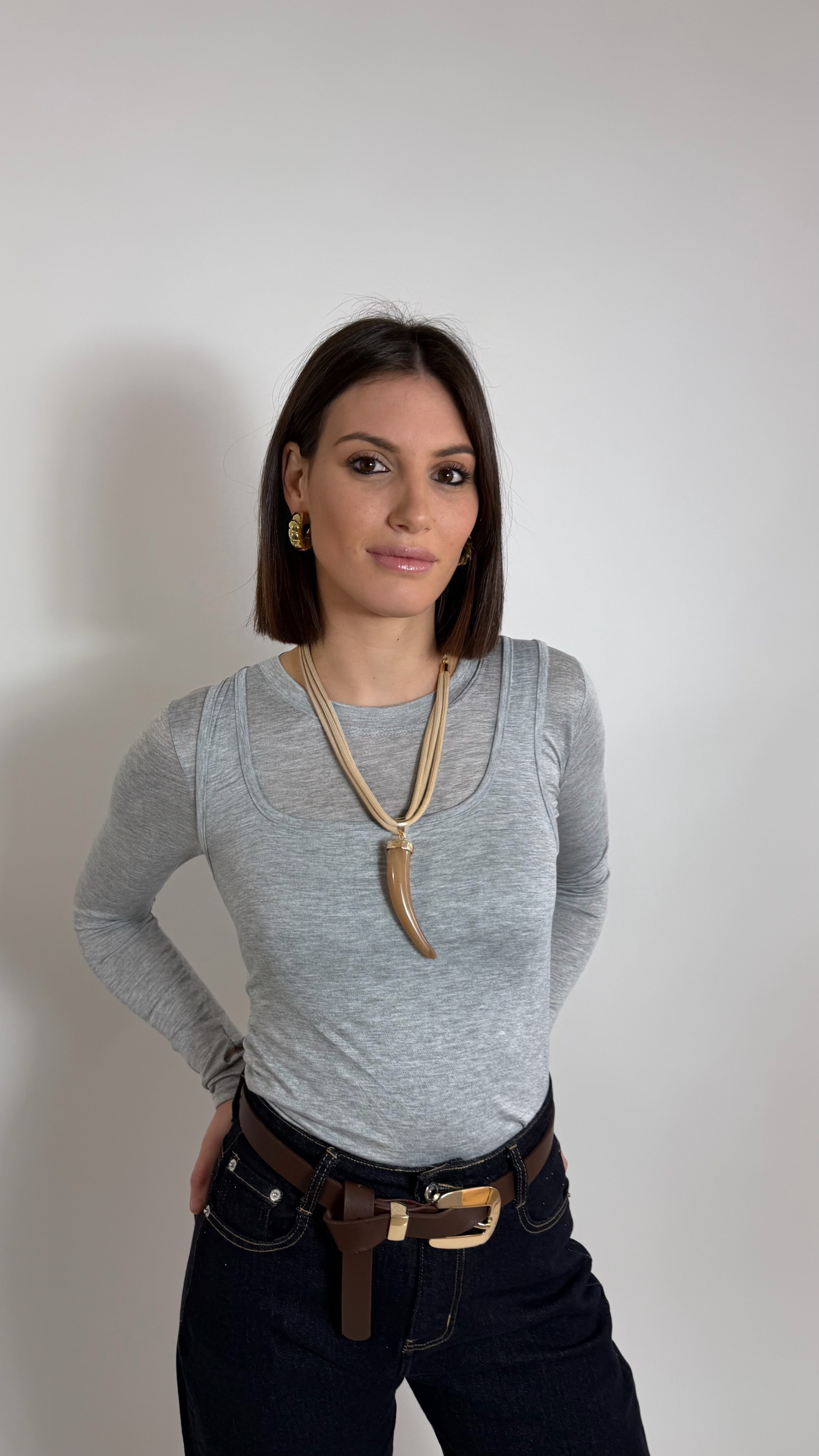 Maglia tanktop Grigia