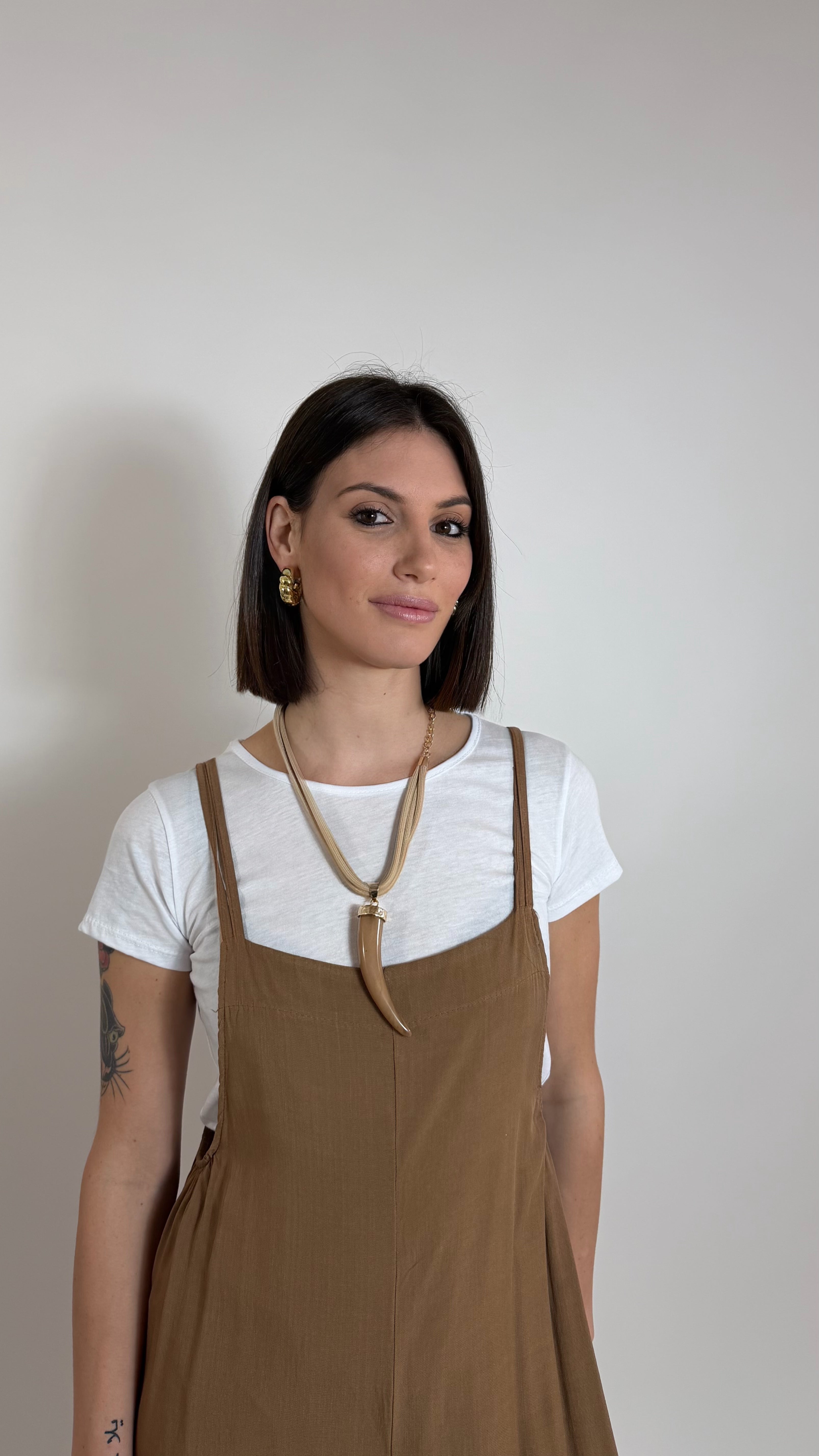 Salopette Safari T-Shirt inclusa Camel