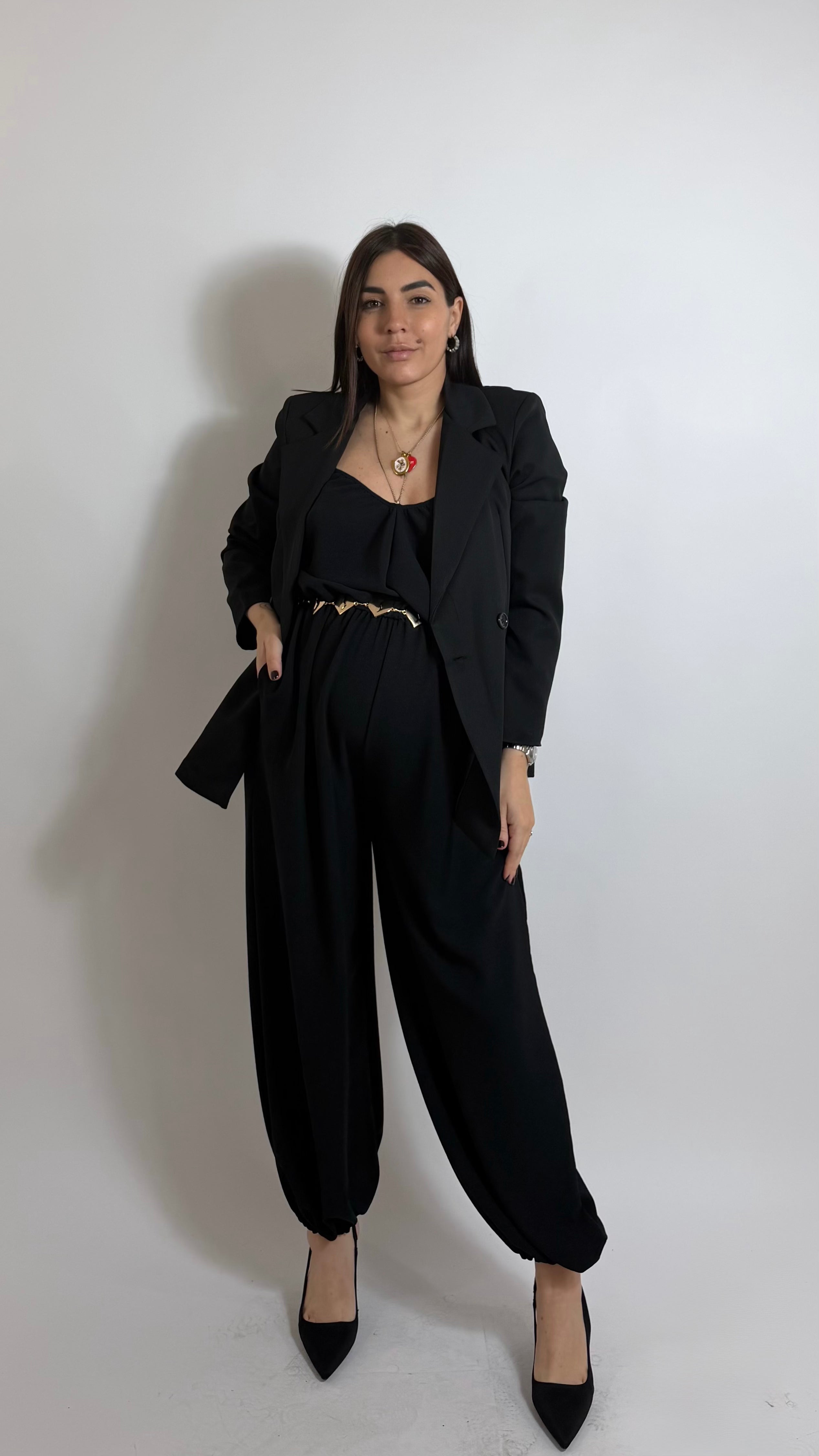 Blazer City Chic Nera