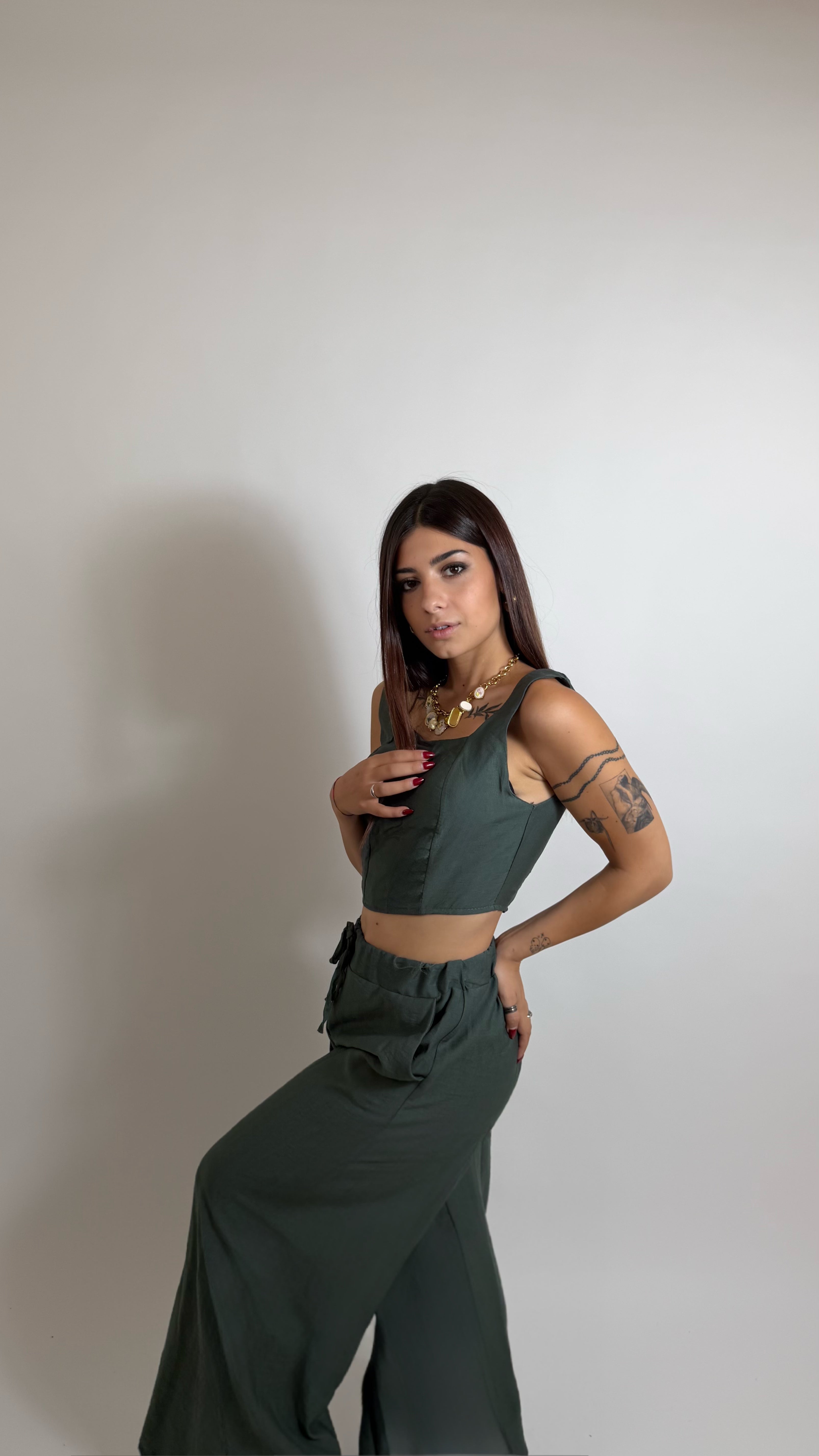 Set Corset Verde Utility