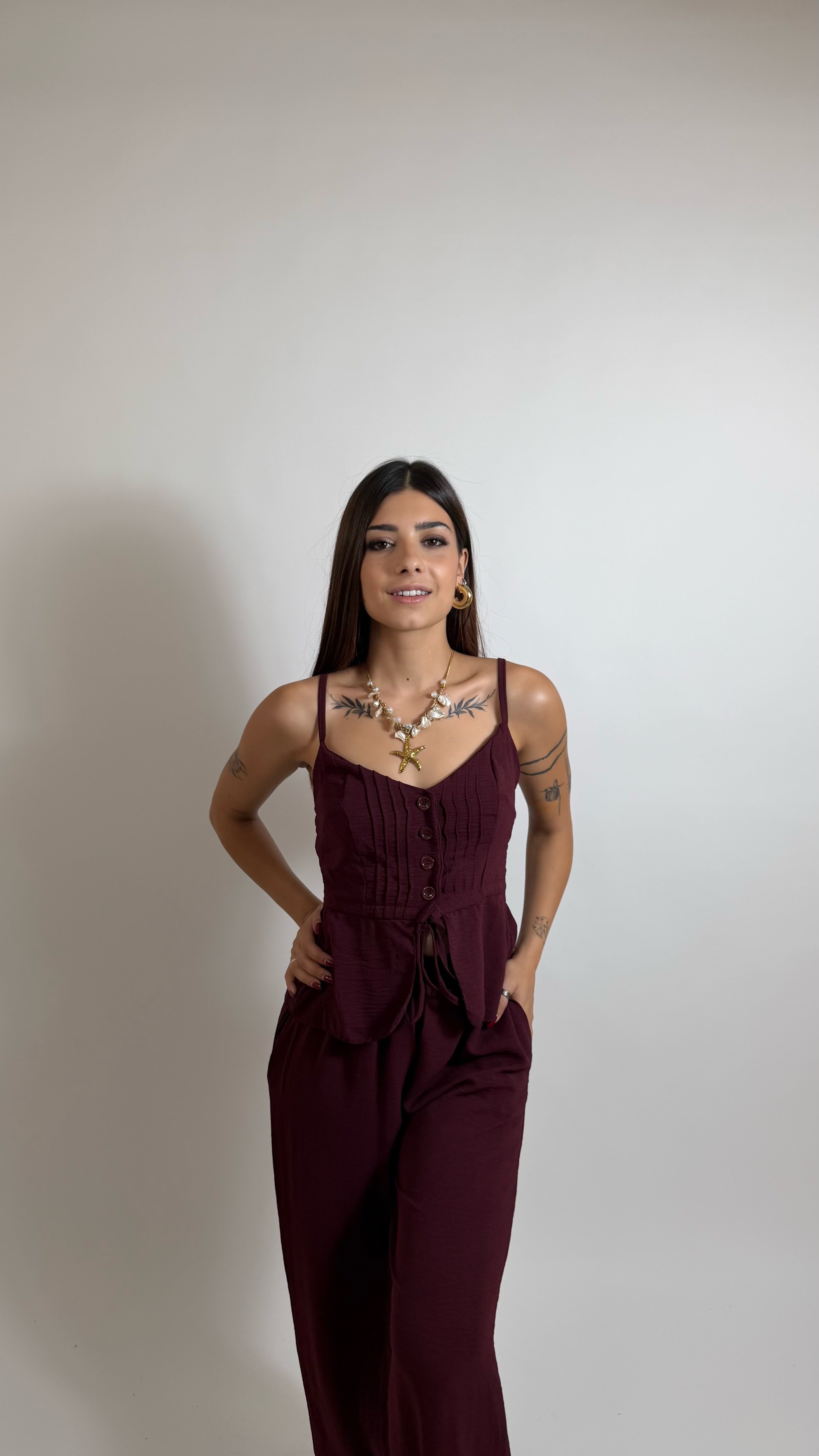 Set Jasmine Burgundy
