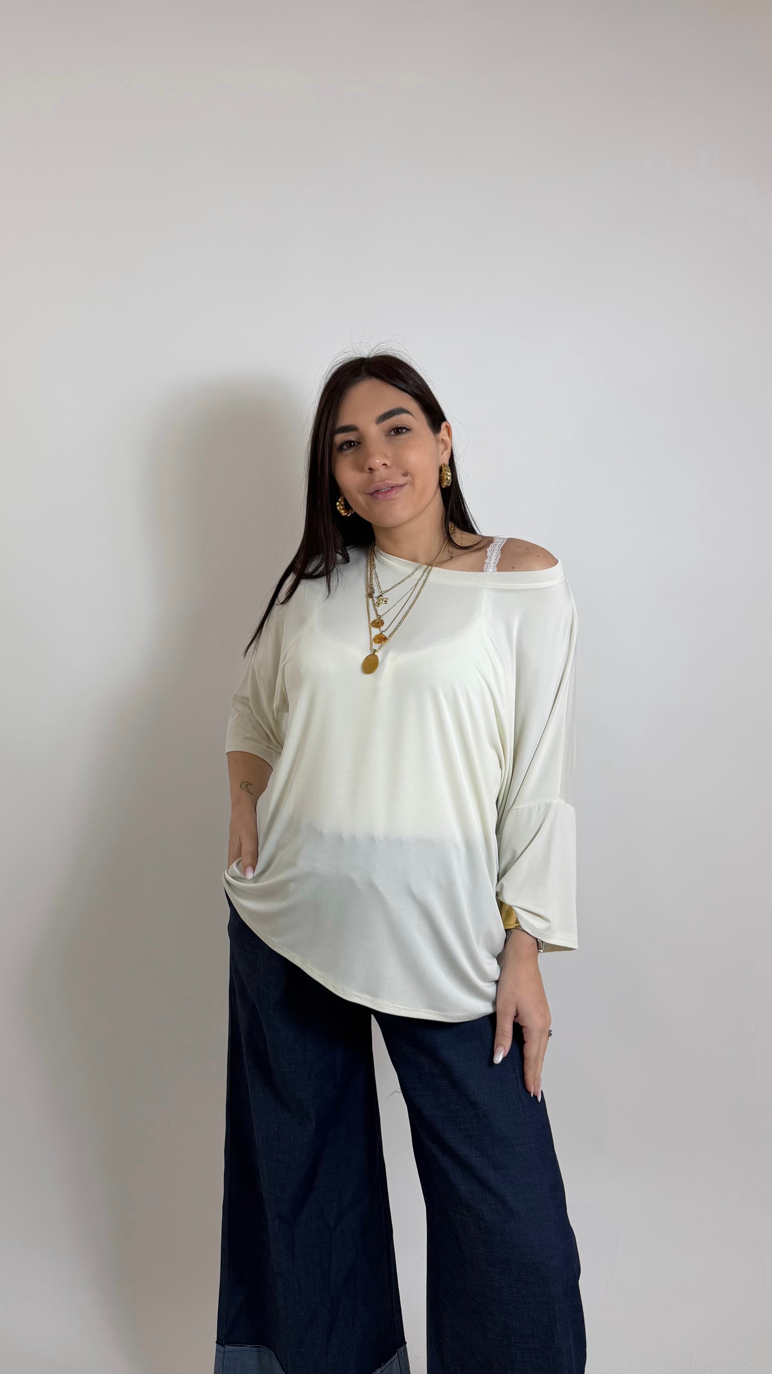 Maglia Kim Modal Burro