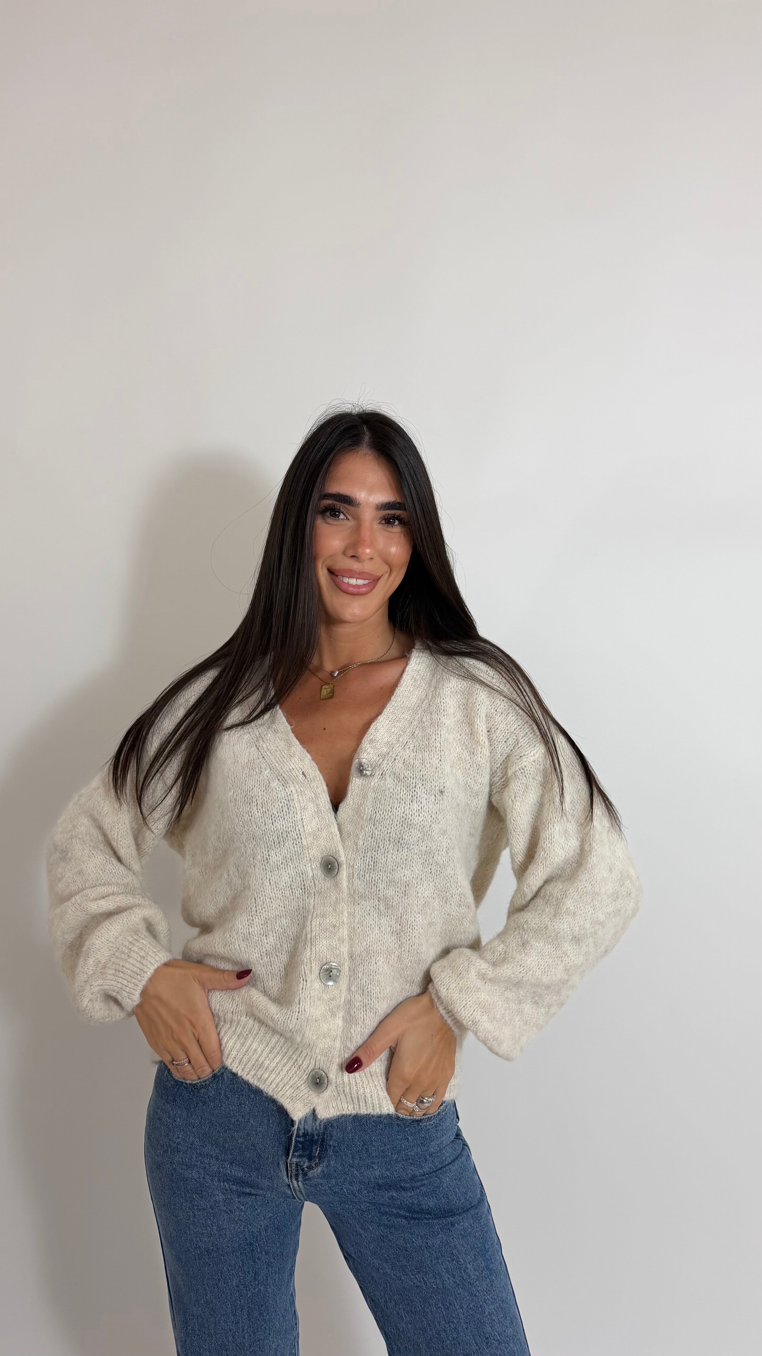Cardigan Soft Touch Burro