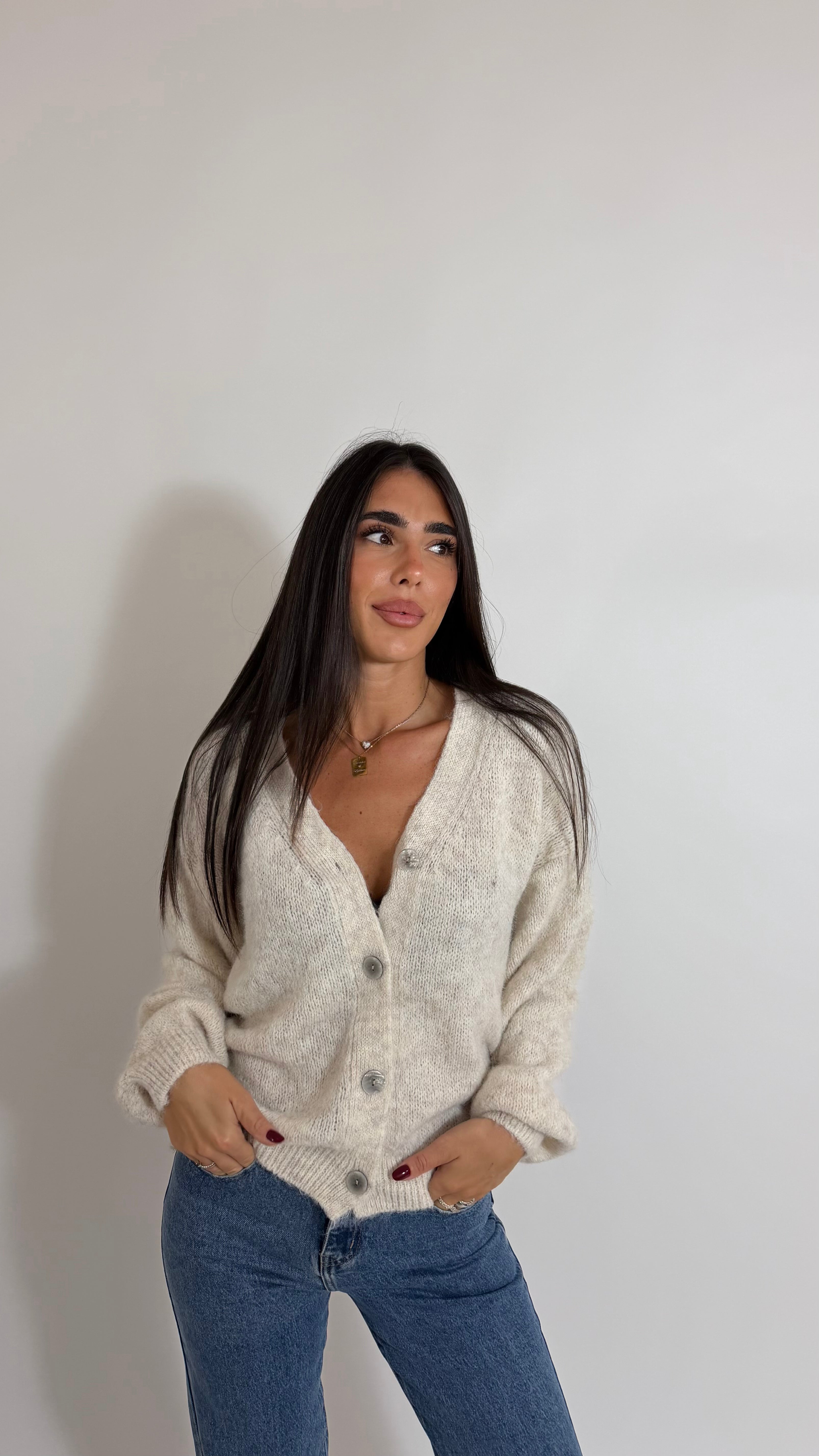 Cardigan Soft Touch Burro