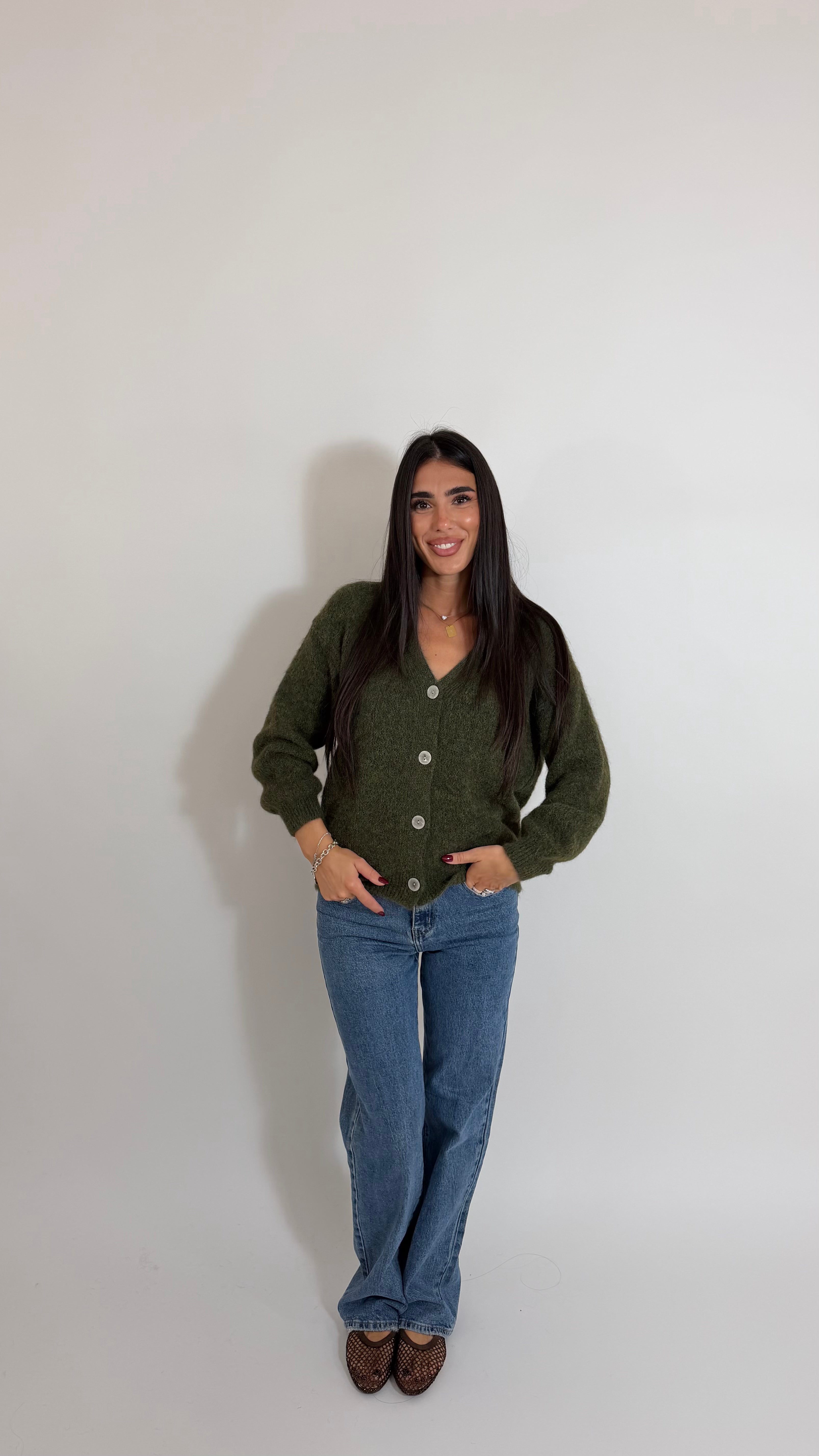Cardigan Soft Touch Verde